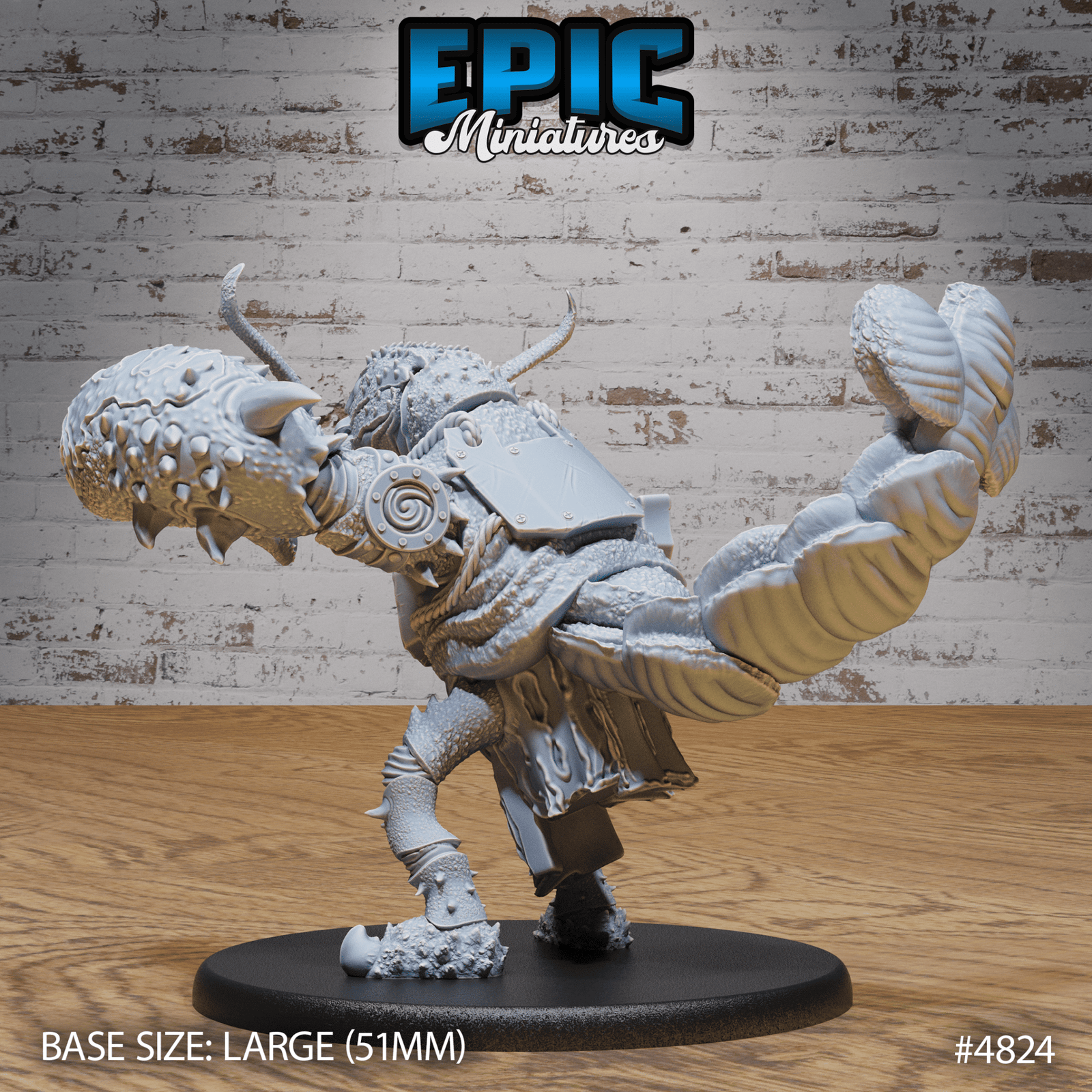 Lobster Folk Warrior 4823 - 4825 by Epic Miniatures - Mysterious Ocean | DnD Tabletop Miniatures (28mm Scale) | Buy Online from The Home Crafters