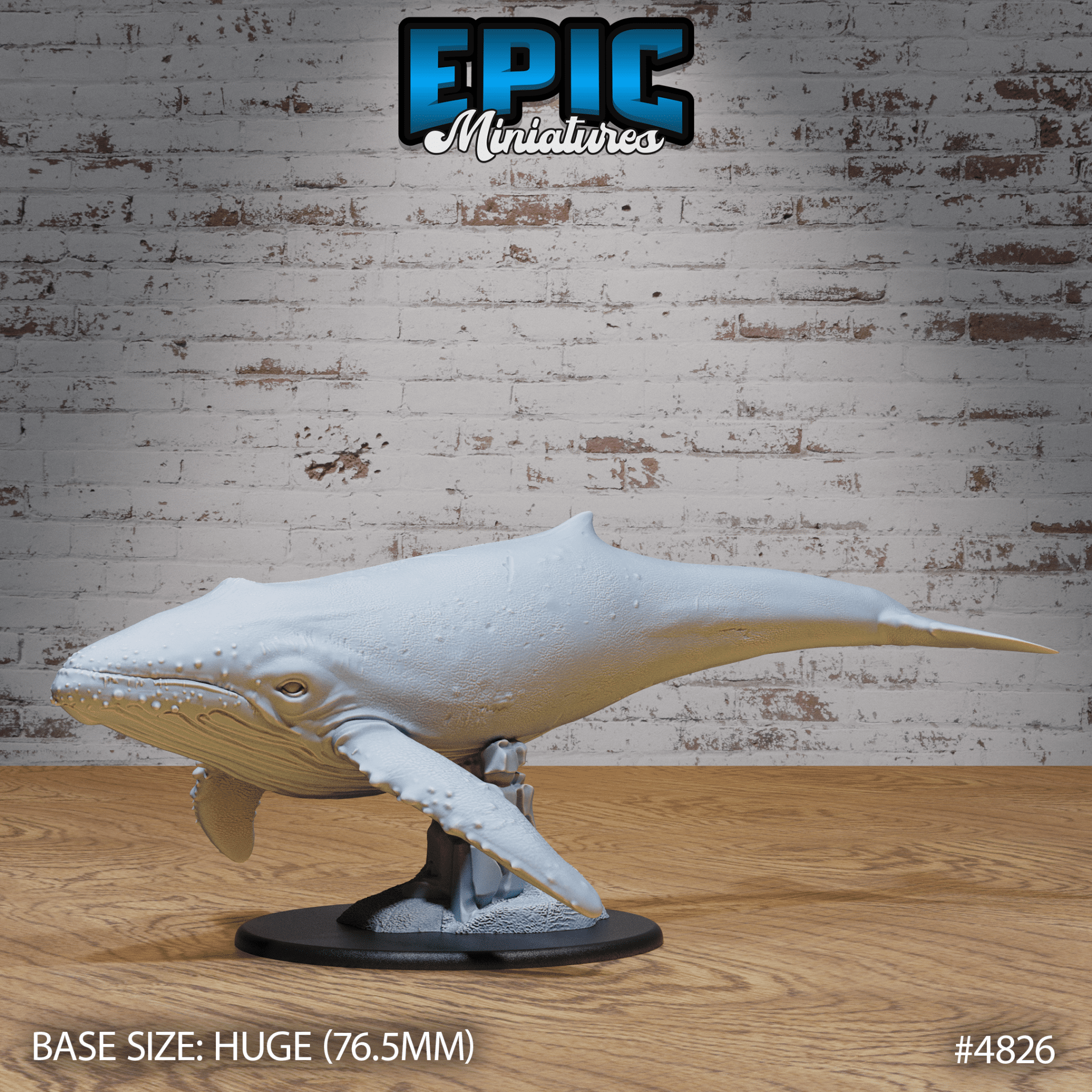 Humpback Whale 4826 - 4827 by Epic Miniatures - Mysterious Ocean | DnD Tabletop Miniatures (28mm Scale) | Buy Online from The Home Crafters