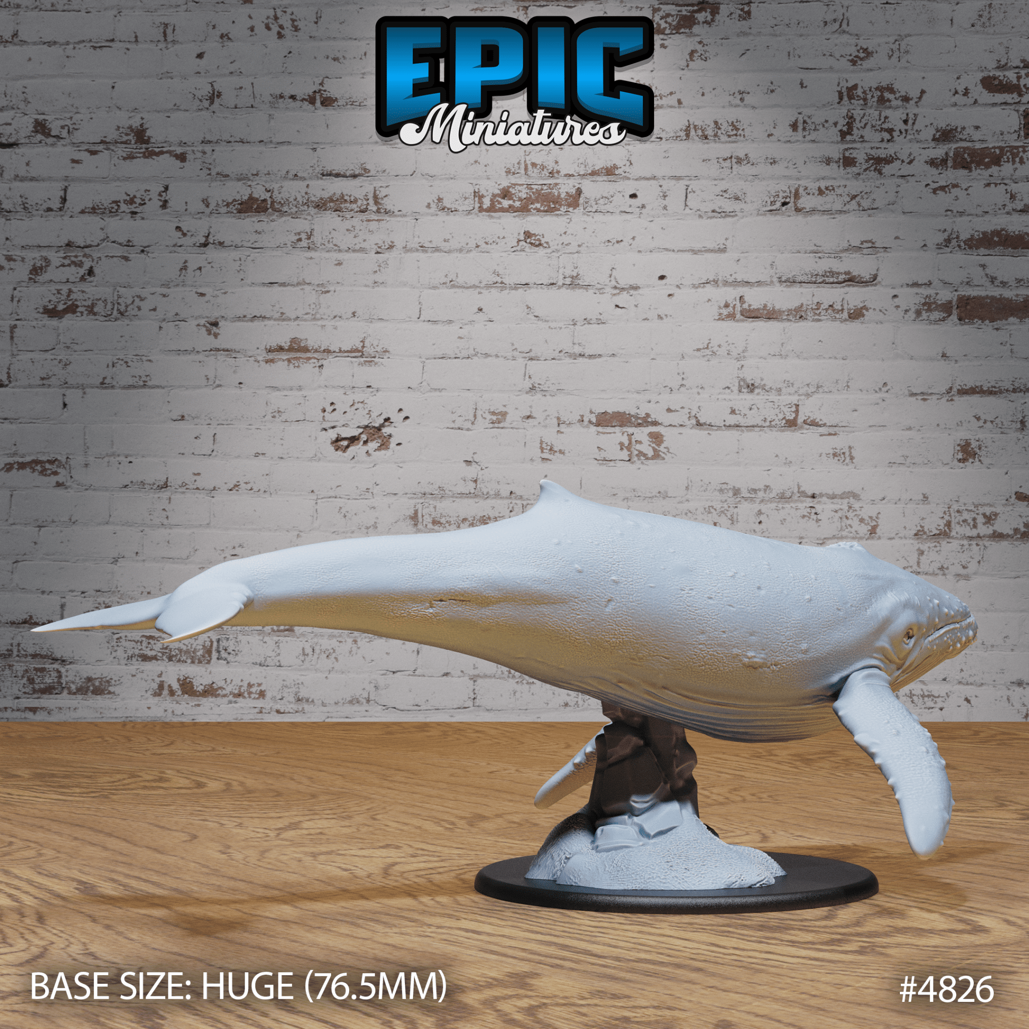 Humpback Whale 4826 - 4827 by Epic Miniatures - Mysterious Ocean | DnD Tabletop Miniatures (28mm Scale) | Buy Online from The Home Crafters