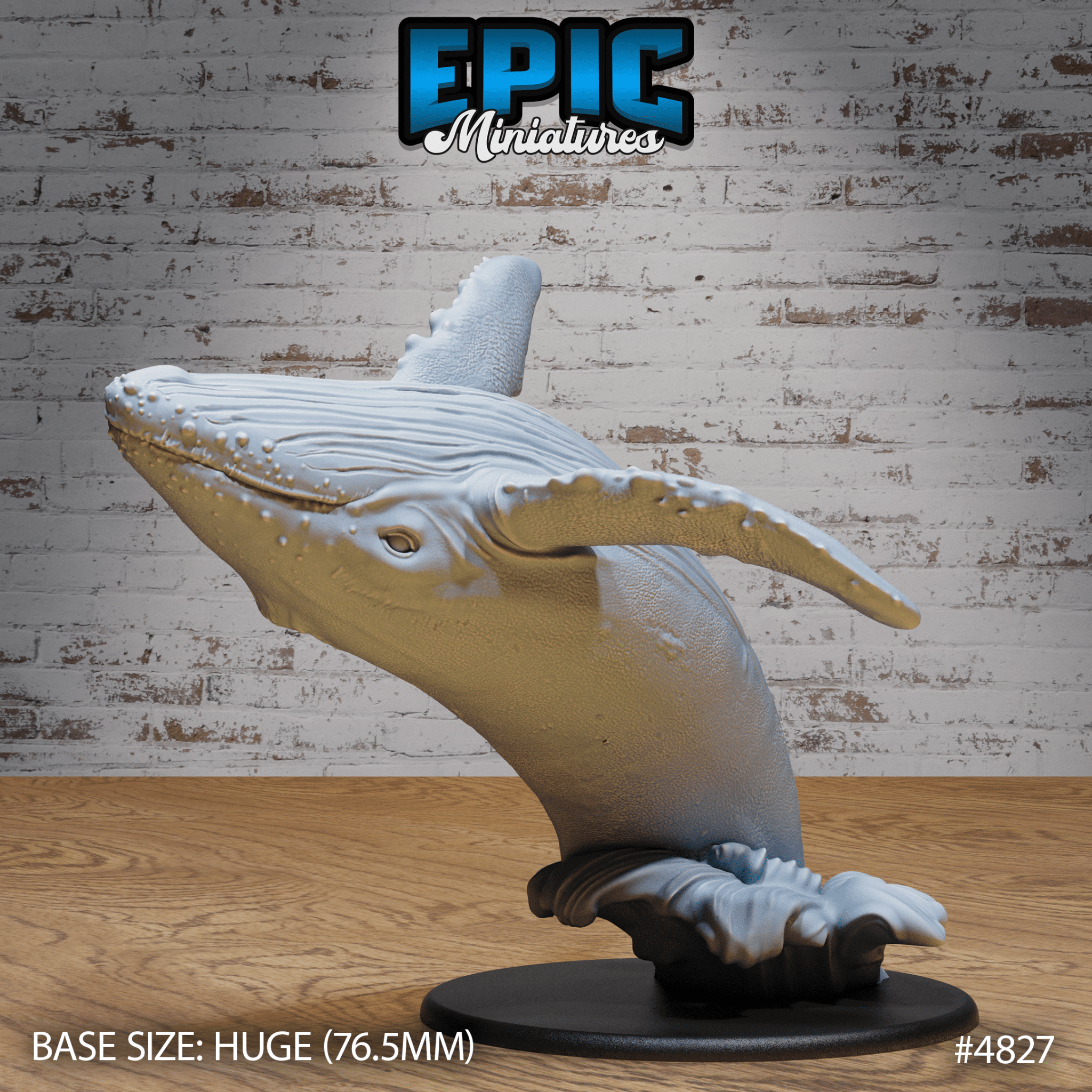 Humpback Whale 4826 - 4827 by Epic Miniatures - Mysterious Ocean | DnD Tabletop Miniatures (28mm Scale) | Buy Online from The Home Crafters