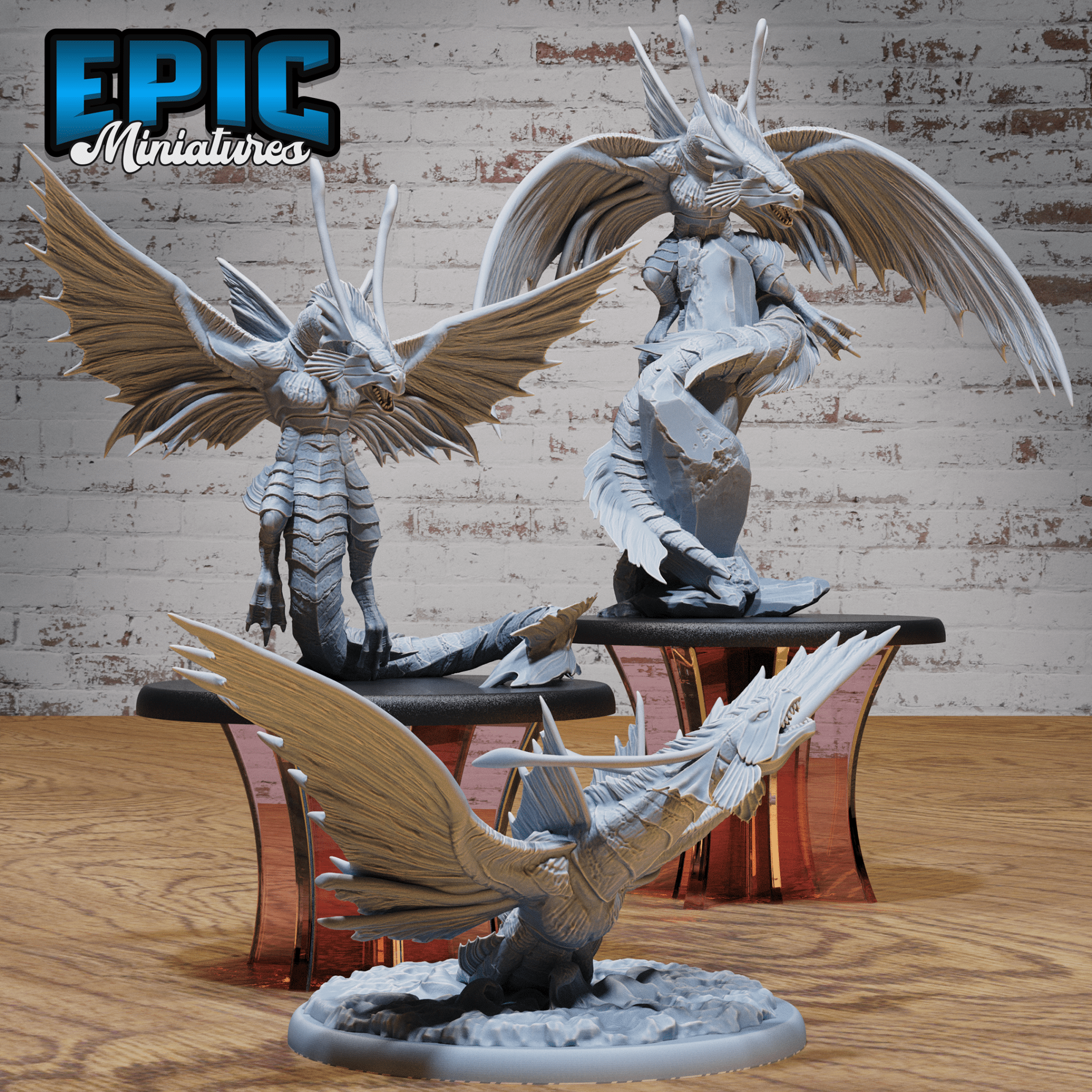 Ocean Wyvern 4828 - 4830 by Epic Miniatures - Mysterious Ocean | DnD Tabletop Miniatures (28mm Scale) | Buy Online from The Home Crafters