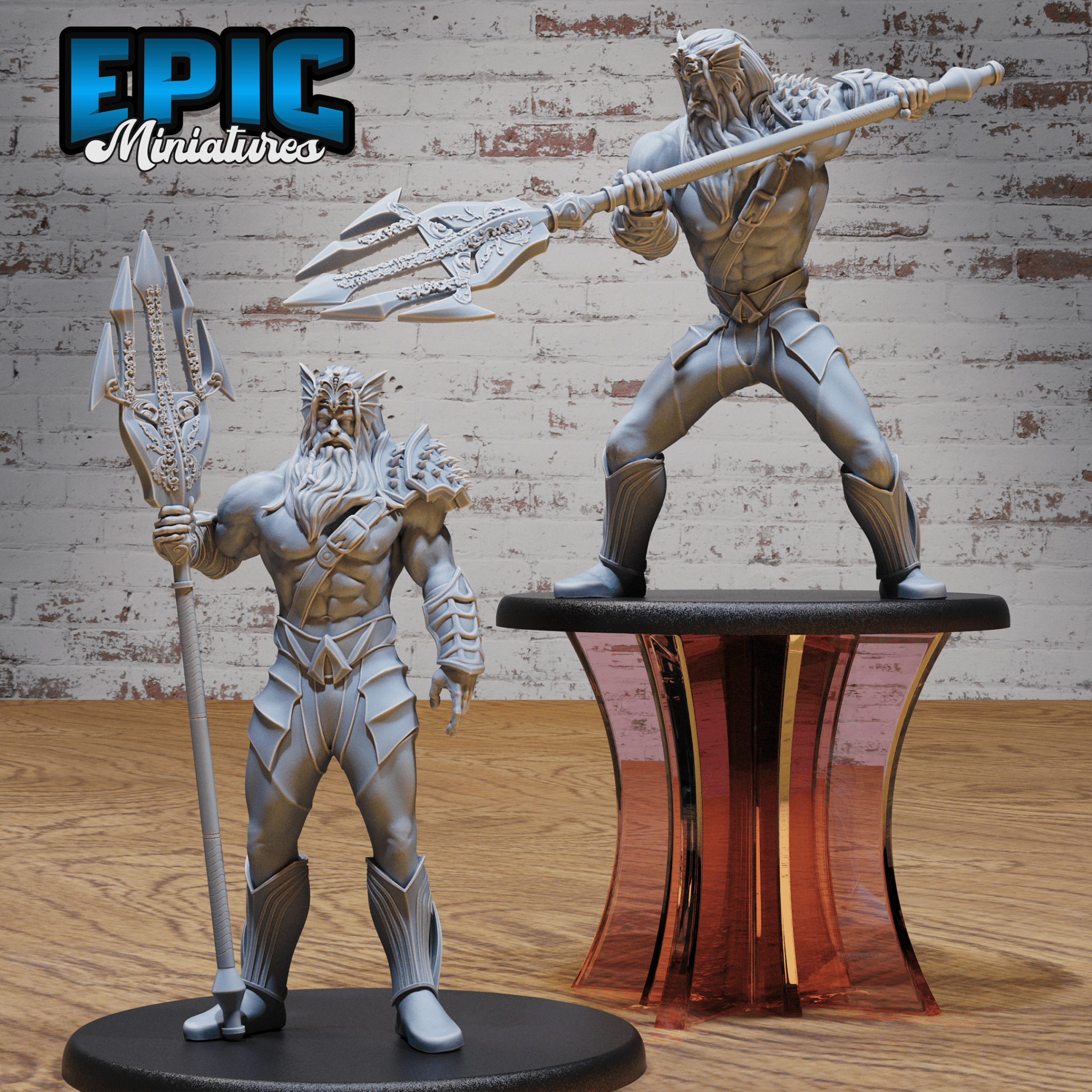 God Triton Avatar by Epic Miniatures | 28mm Scale D&D Tabletop Miniature | Buy Online from The Home Crafters