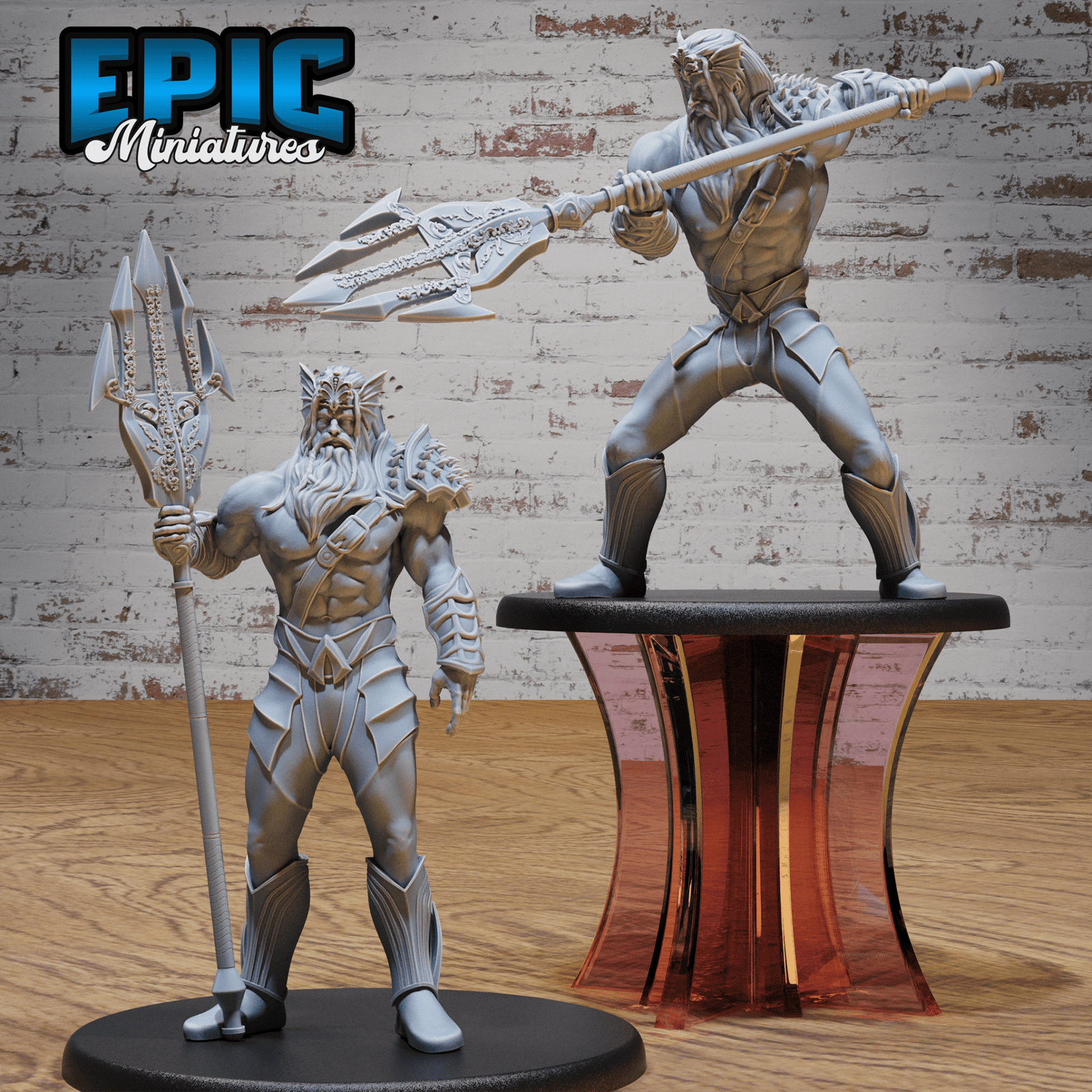 God Triton Avatar by Epic Miniatures | 28mm Scale D&D Tabletop Miniature | Buy Online from The Home Crafters