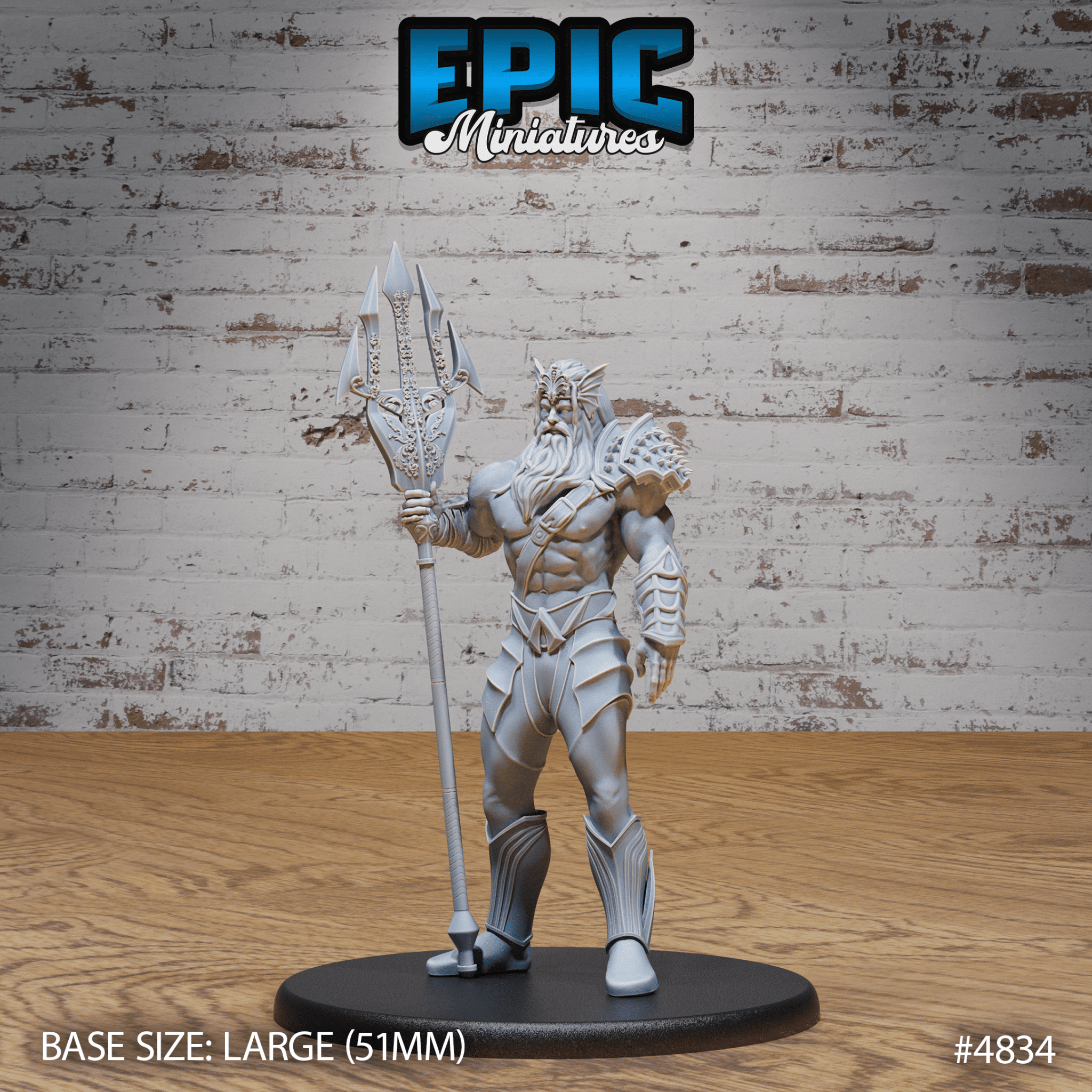 God Triton Avatar by Epic Miniatures | 28mm Scale D&D Tabletop Miniature | Buy Online from The Home Crafters