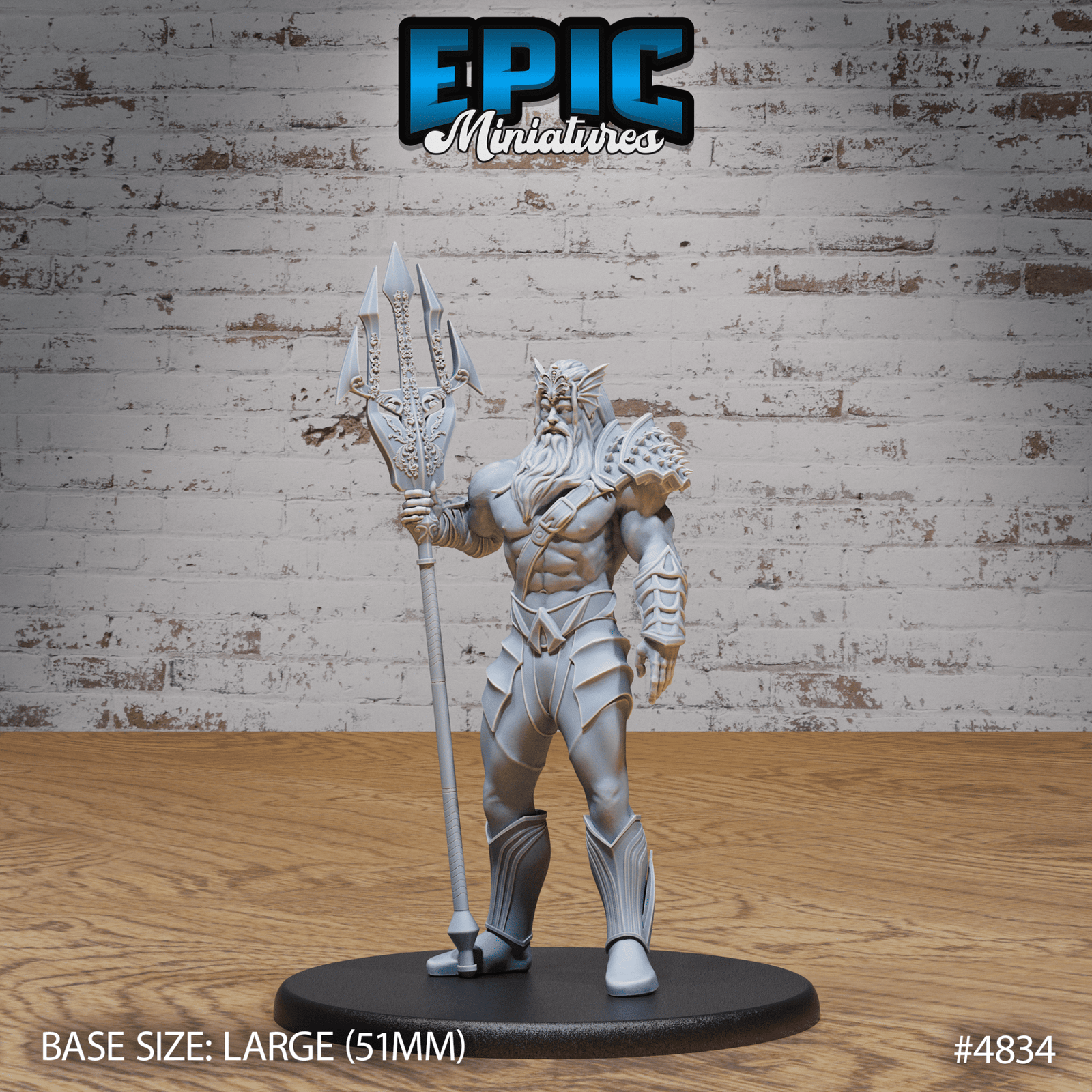 God Triton Avatar by Epic Miniatures | 28mm Scale D&D Tabletop Miniature | Buy Online from The Home Crafters