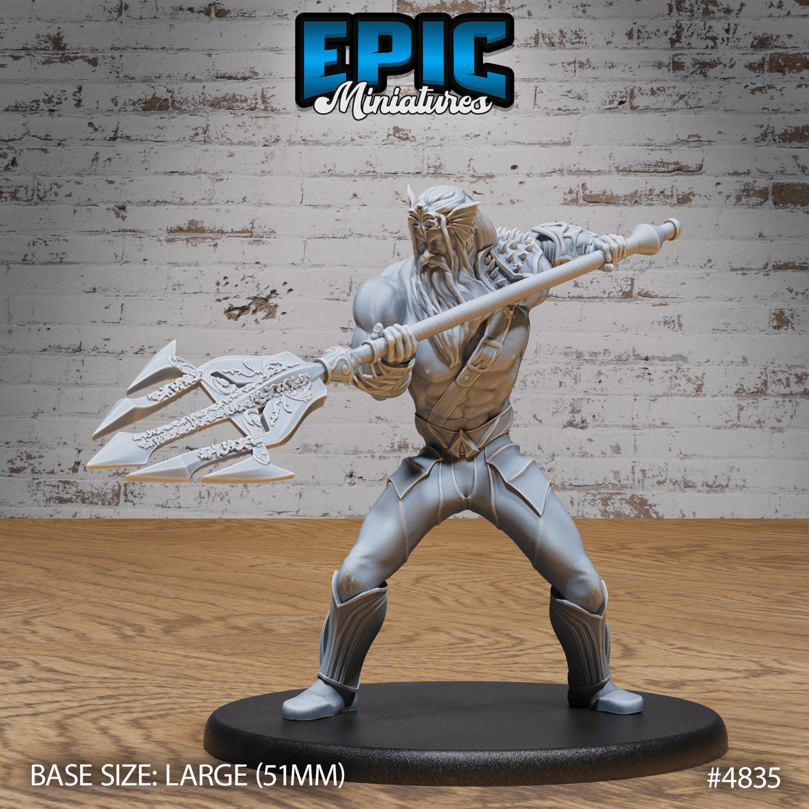 God Triton Avatar by Epic Miniatures | 28mm Scale D&D Tabletop Miniature | Buy Online from The Home Crafters