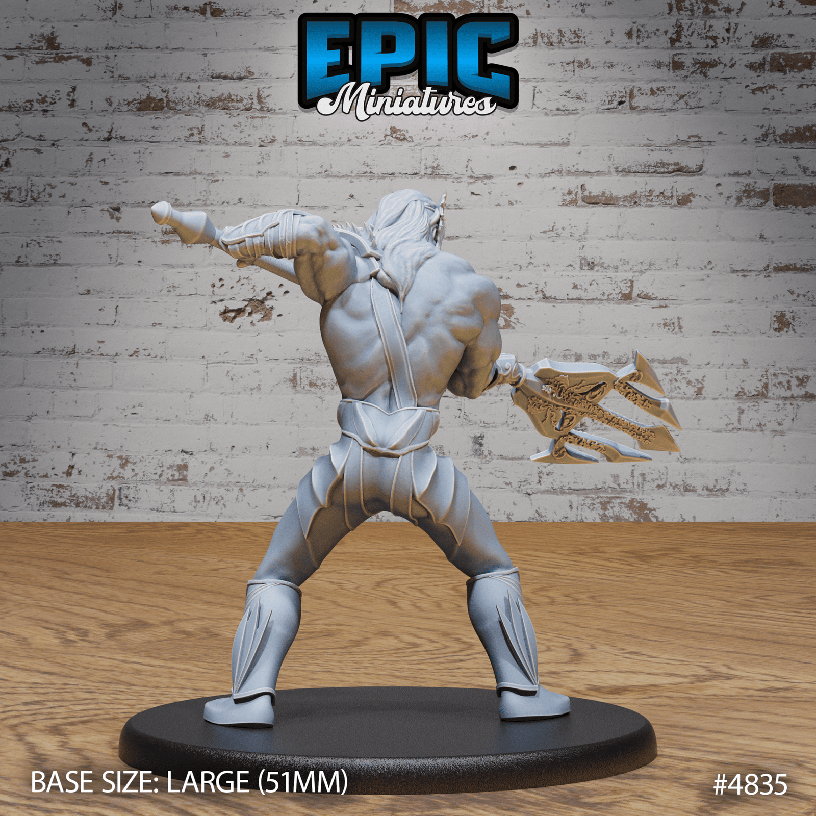 God Triton Avatar by Epic Miniatures | 28mm Scale D&D Tabletop Miniature | Buy Online from The Home Crafters