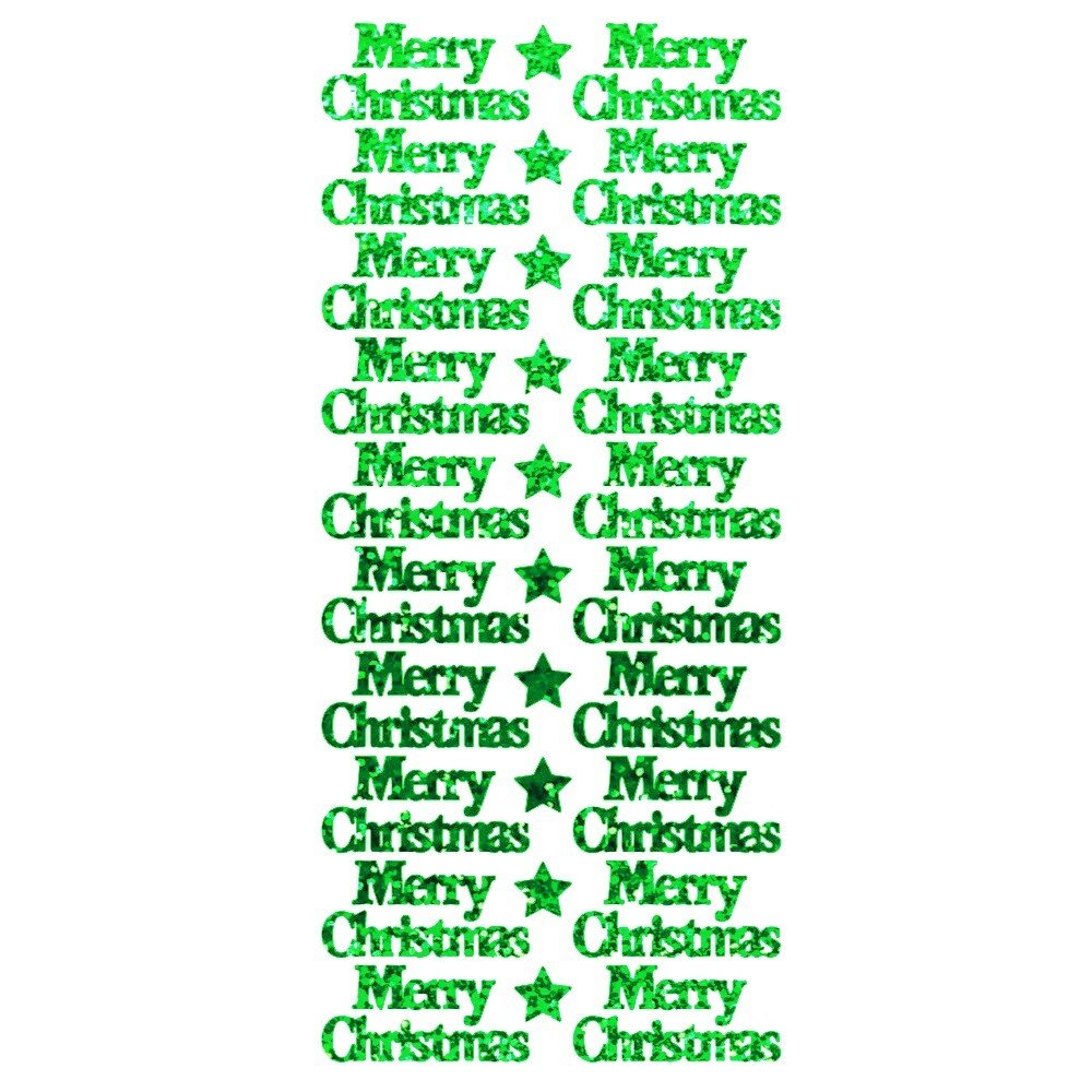 Merry Christmas Peeloff Stickers - Holographic | Buy Online from The Home Crafters