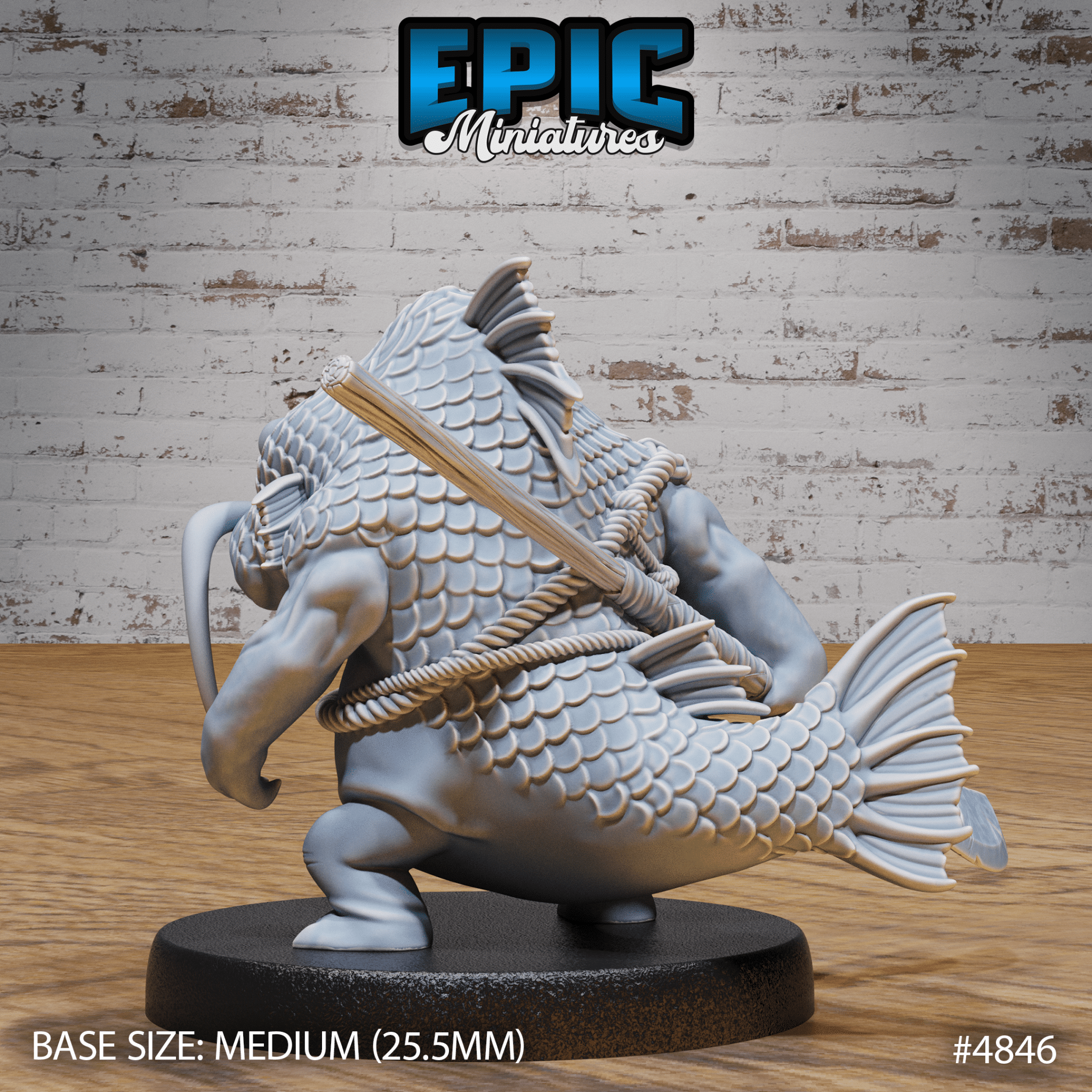 Catfish Folk 4846 - 4848 by Epic Miniatures | 28mm Scale D&D Tabletop Miniature | Buy Online from The Home Crafters