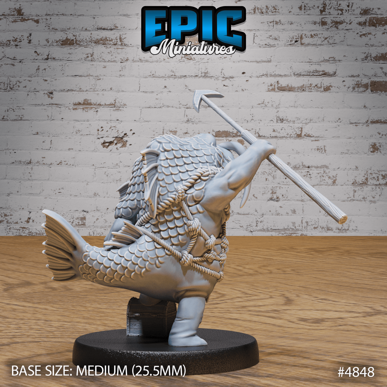 Catfish Folk 4846 - 4848 by Epic Miniatures | 28mm Scale D&D Tabletop Miniature | Buy Online from The Home Crafters