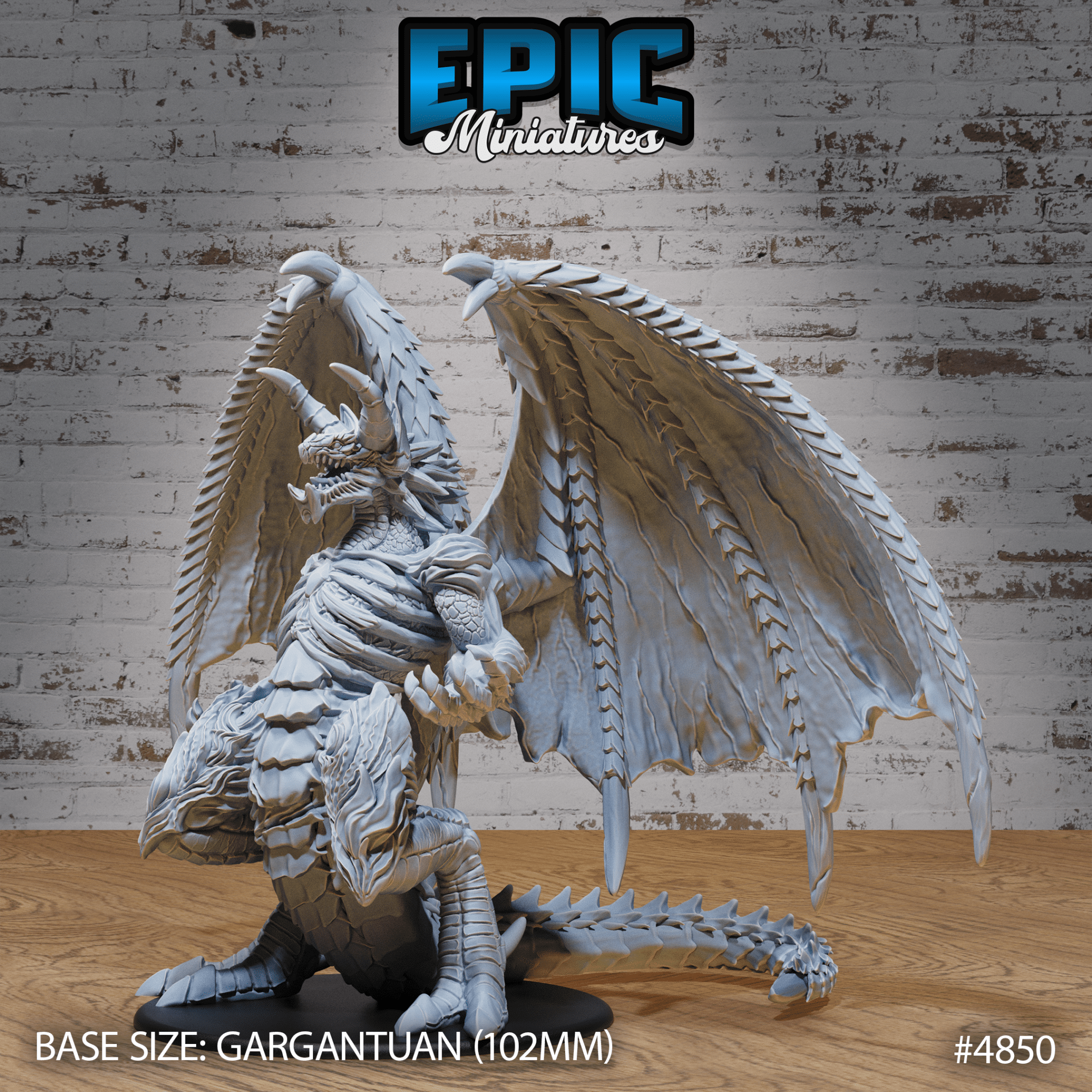 Inferno Dragon (4850) Gargantuan Model by Epic Miniatures | D&D Tabletop Miniature | Buy Online from The Home Crafters