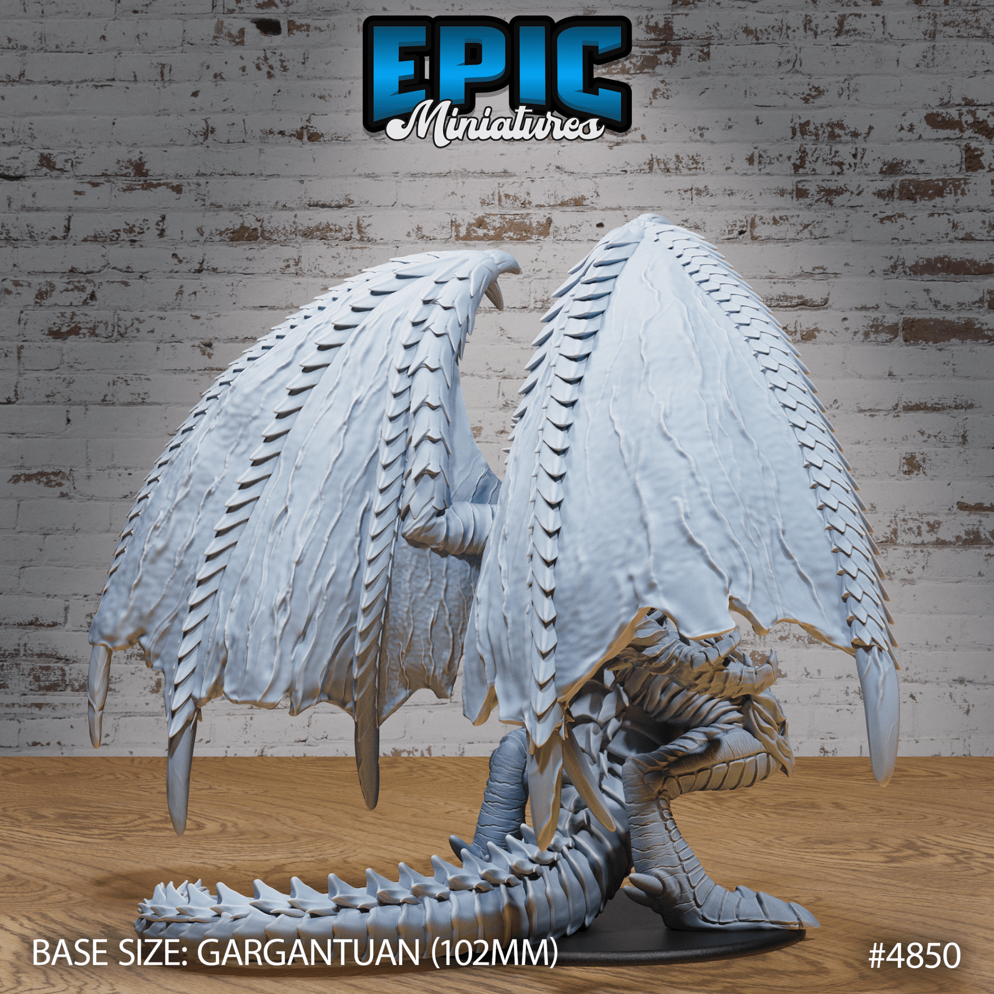 Inferno Dragon (4850) Gargantuan Model by Epic Miniatures | D&D Tabletop Miniature | Buy Online from The Home Crafters