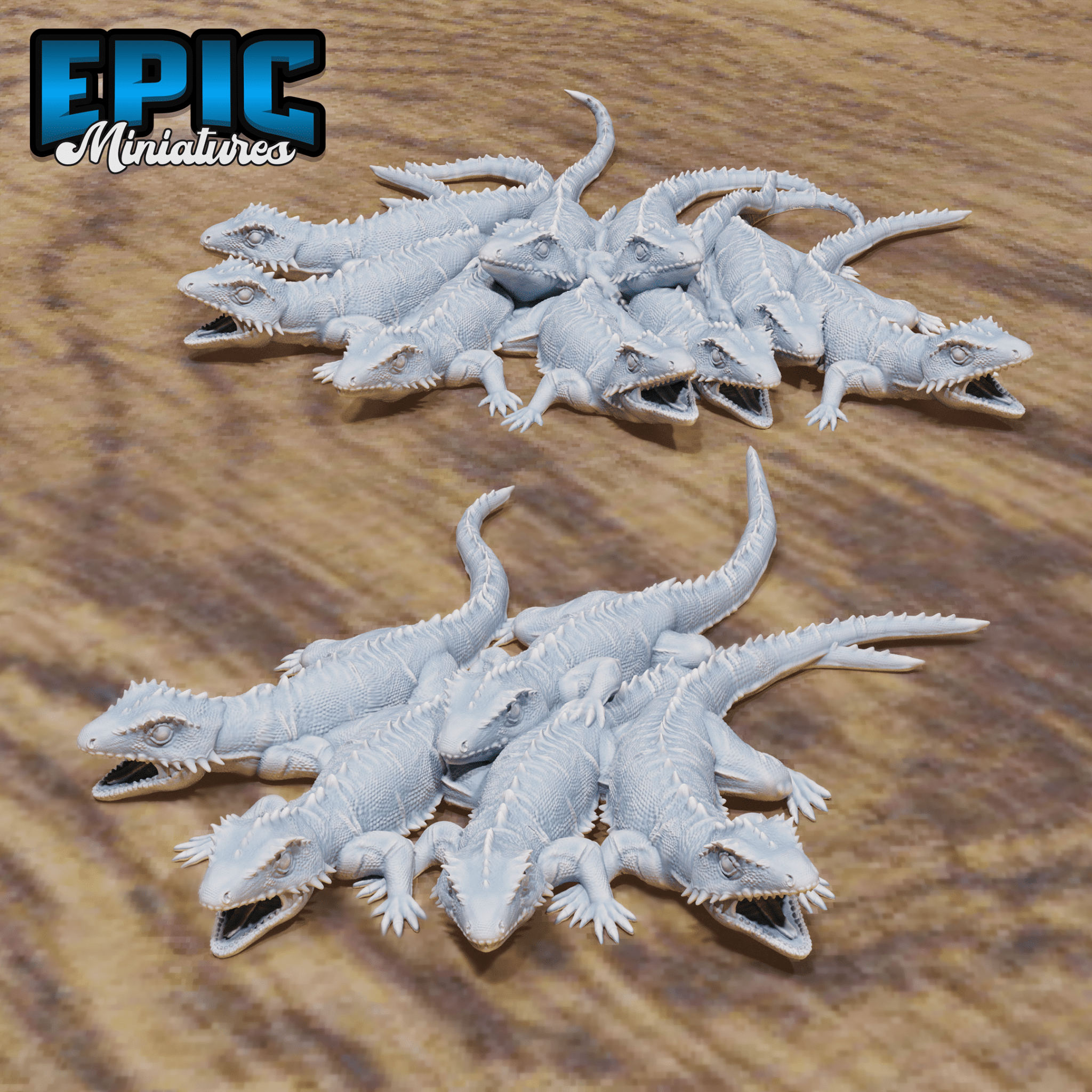 Lizard Swarm Set (4857 - 4858) by Epic Miniatures | D&D Tabletop Miniatures | Buy Online from The Home Crafters
