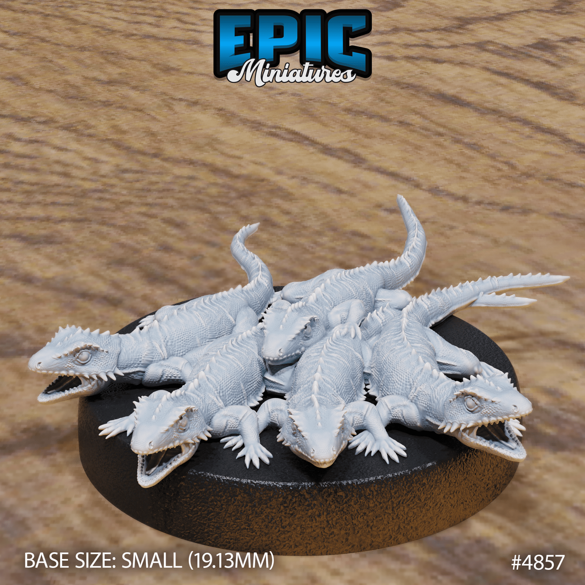 Lizard Swarm Set (4857 - 4858) by Epic Miniatures | D&D Tabletop Miniatures | Buy Online from The Home Crafters