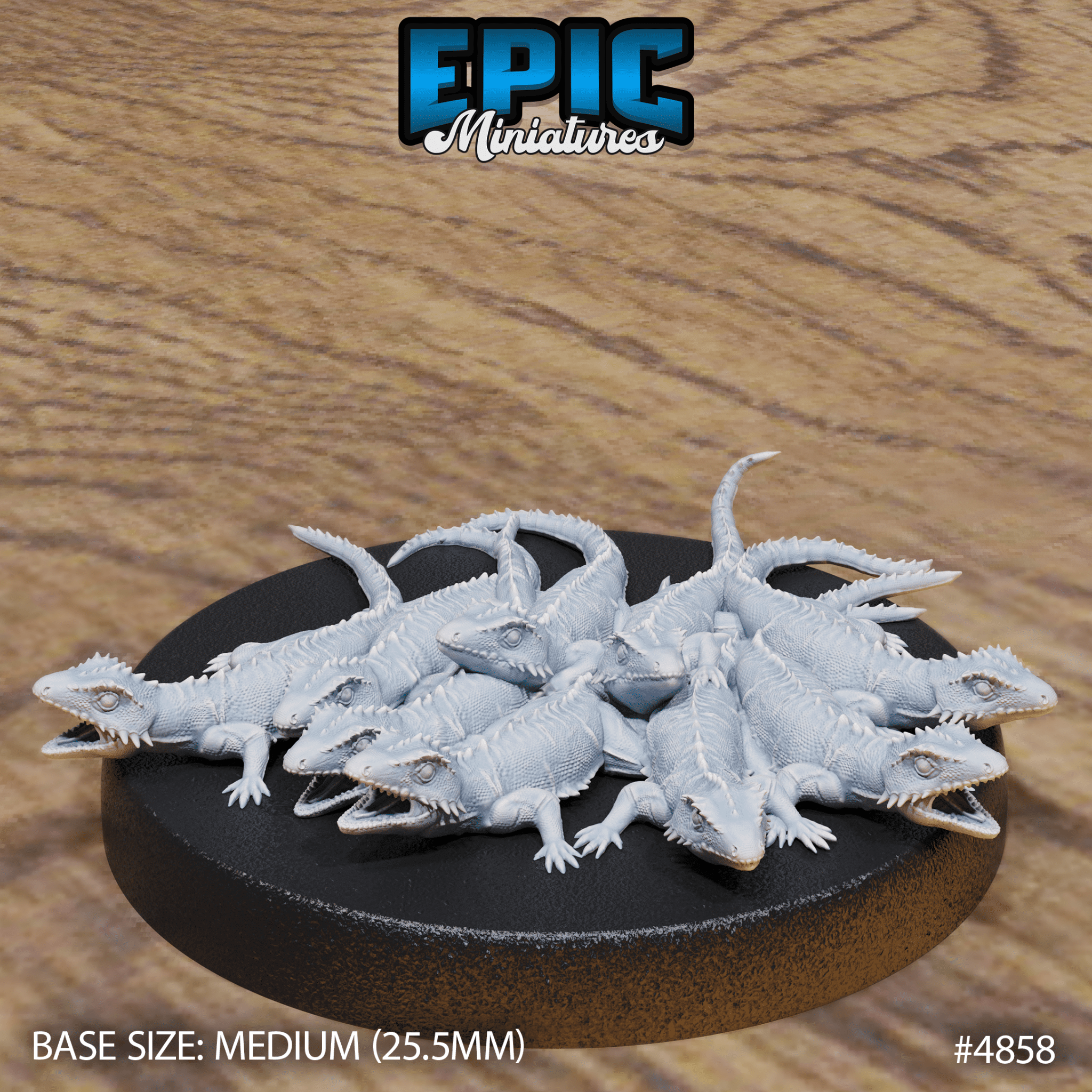 Lizard Swarm Set (4857 - 4858) by Epic Miniatures | D&D Tabletop Miniatures | Buy Online from The Home Crafters