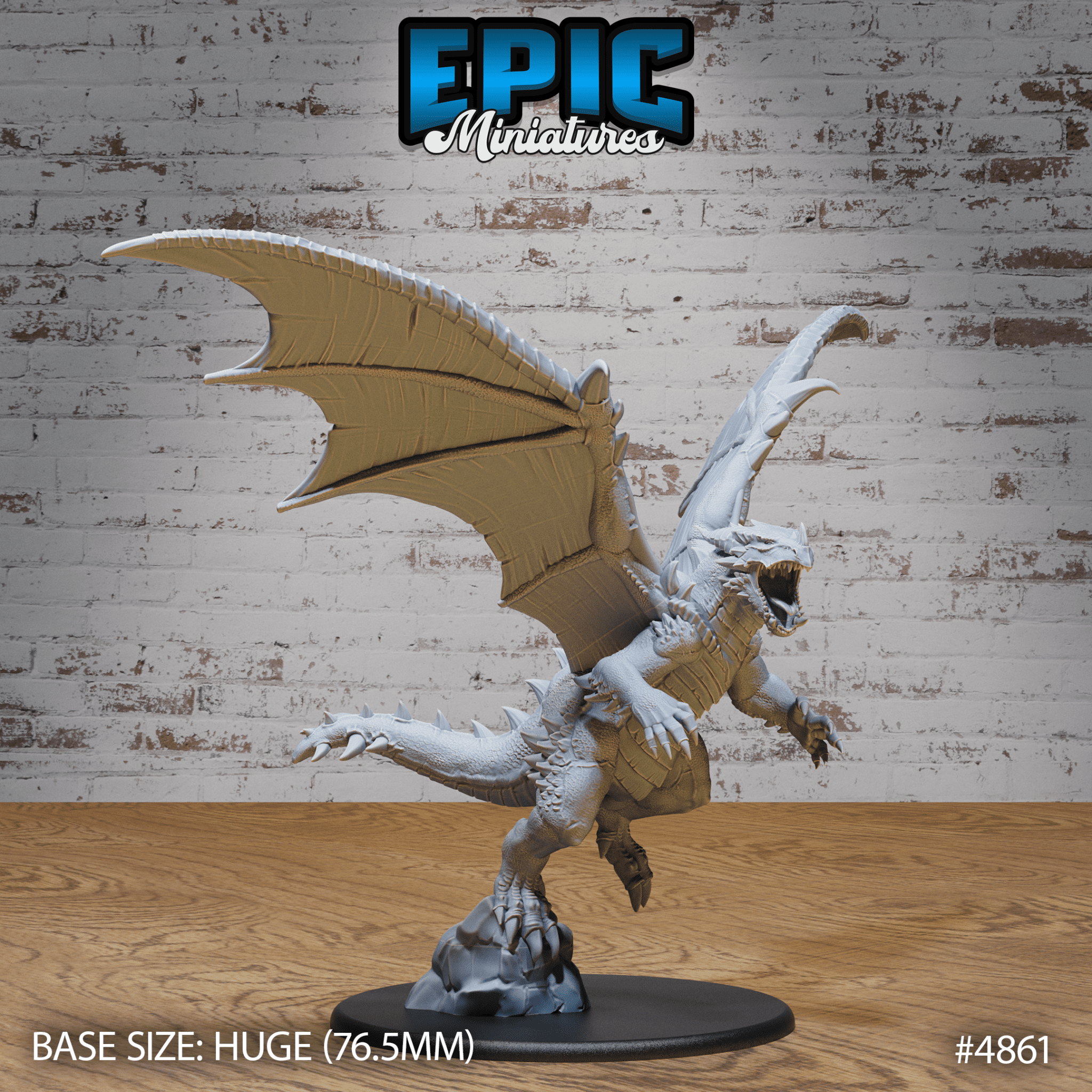 Bipedal Dragon Set (4859 - 4862) by Epic Miniatures | D&D Tabletop Miniatures | Buy Online from The Home Crafters