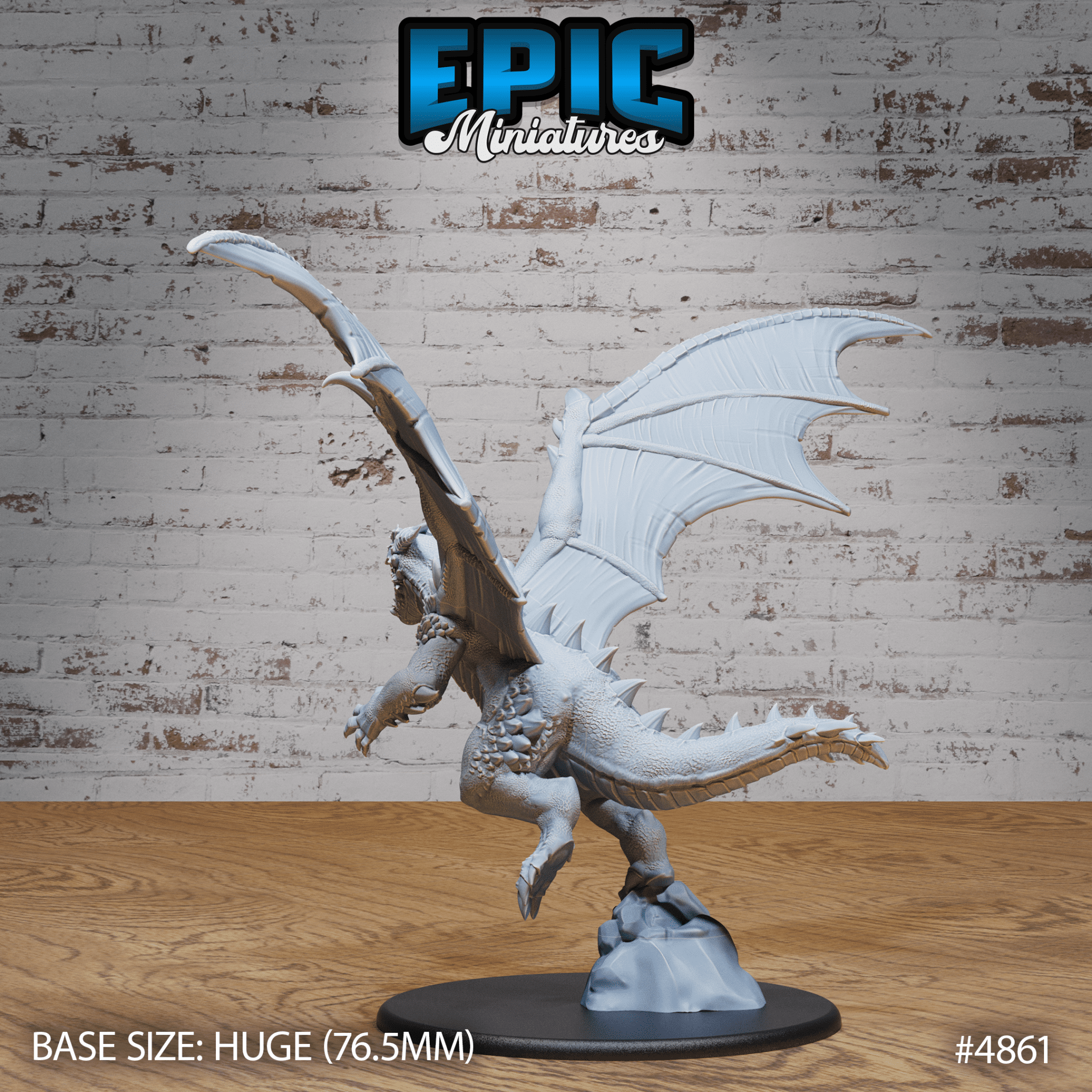 Bipedal Dragon Set (4859 - 4862) by Epic Miniatures | D&D Tabletop Miniatures | Buy Online from The Home Crafters