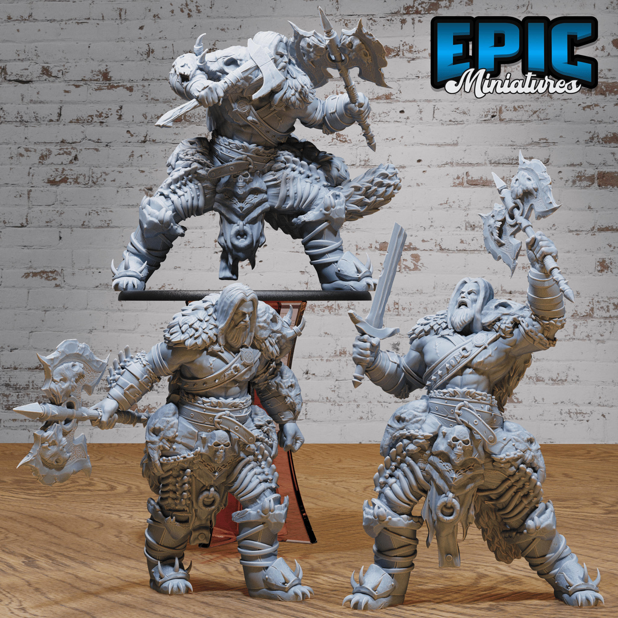 Giant Dragon Hunter Set (4863 - 4865) by Epic Miniatures | D&D Tabletop Miniatures | Buy Online from The Home Crafters