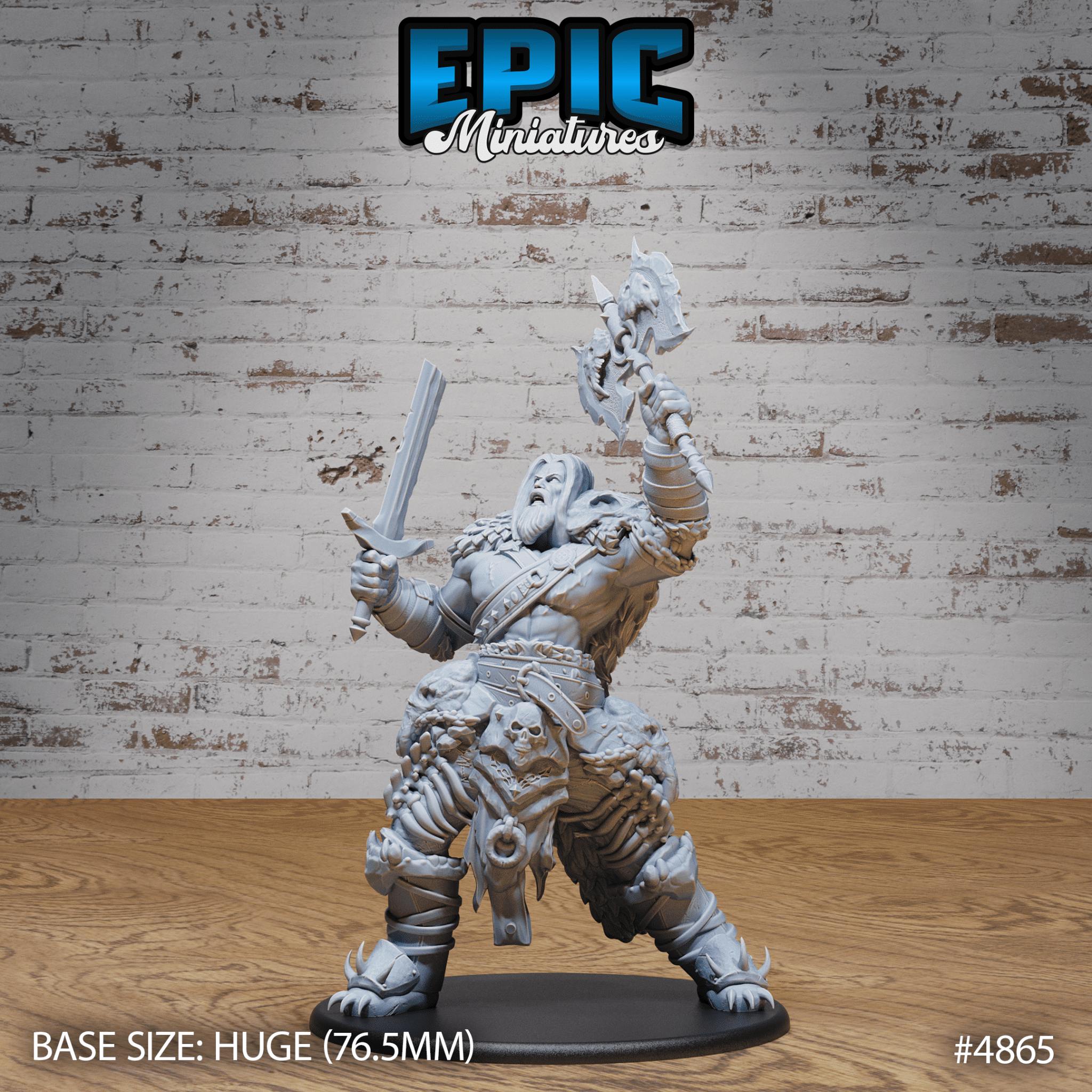 Giant Dragon Hunter Set (4863 - 4865) by Epic Miniatures | D&D Tabletop Miniatures | Buy Online from The Home Crafters