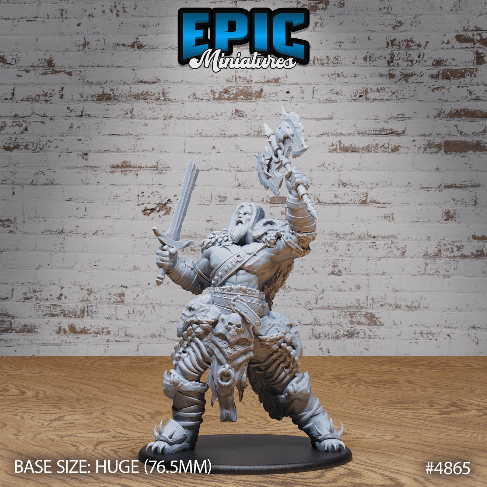 Giant Dragon Hunter Set (4863 - 4865) by Epic Miniatures | D&D Tabletop Miniatures | Buy Online from The Home Crafters