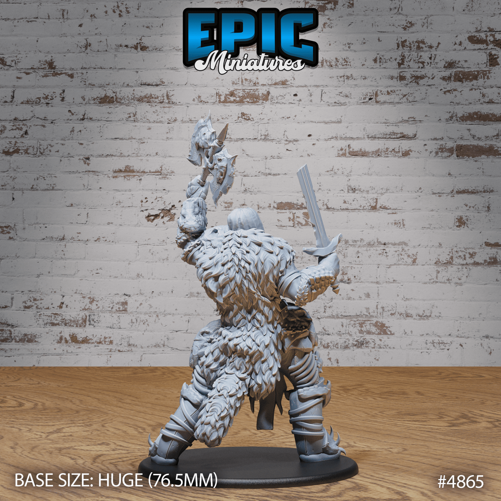 Giant Dragon Hunter Set (4863 - 4865) by Epic Miniatures | D&D Tabletop Miniatures | Buy Online from The Home Crafters