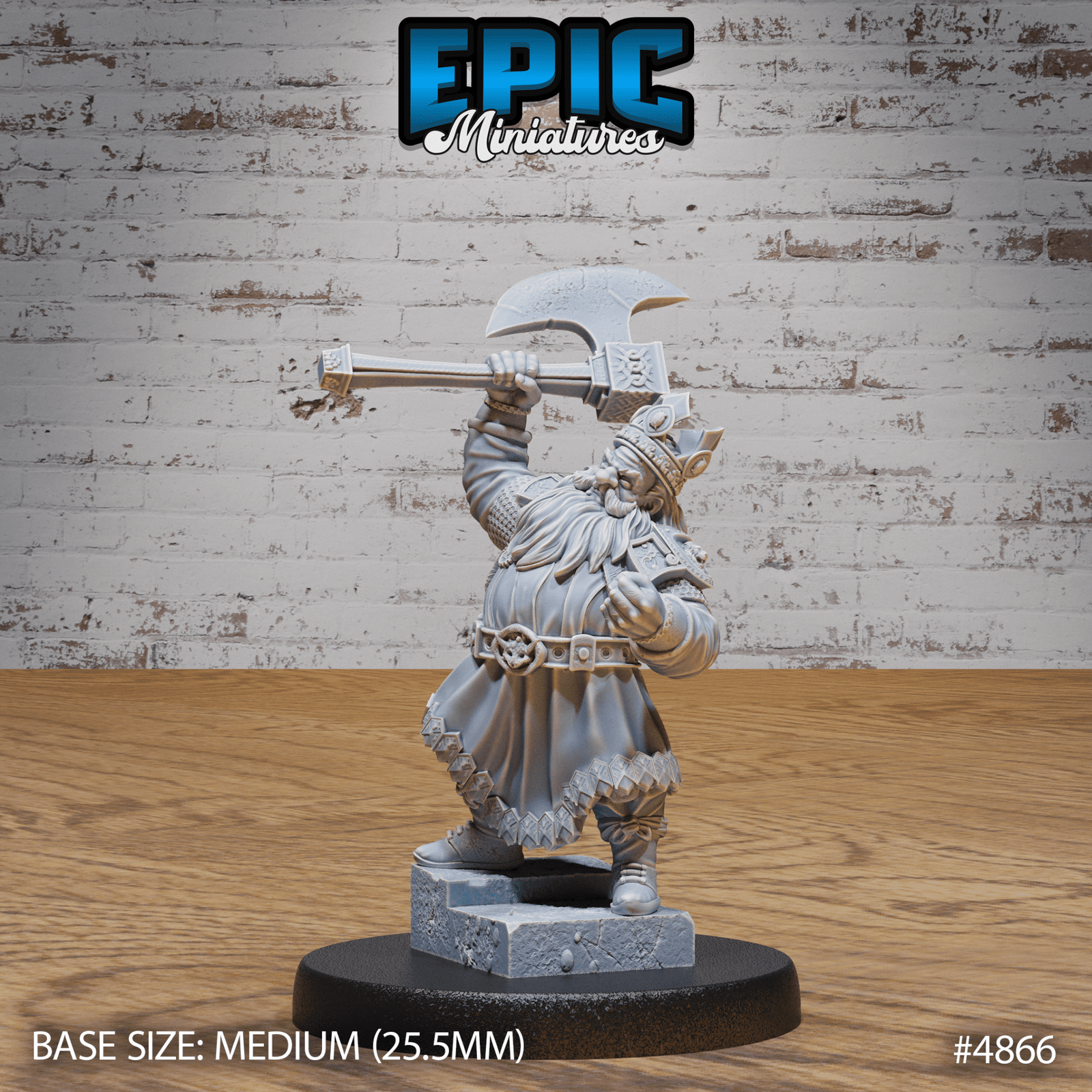 Dwarf King Set (4866 - 4868) by Epic Miniatures | D&D Tabletop Miniatures | Buy Online from The Home Crafters