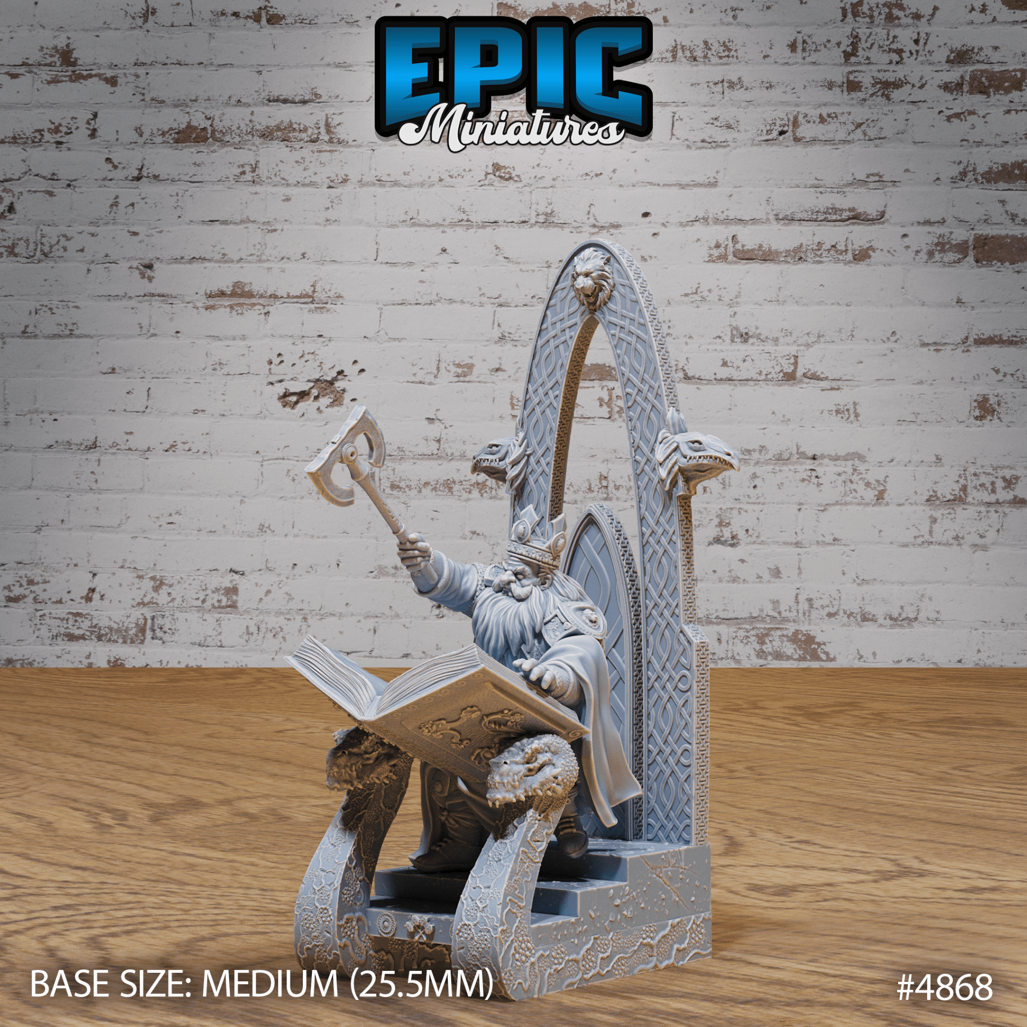 Dwarf King Set (4866 - 4868) by Epic Miniatures | D&D Tabletop Miniatures | Buy Online from The Home Crafters