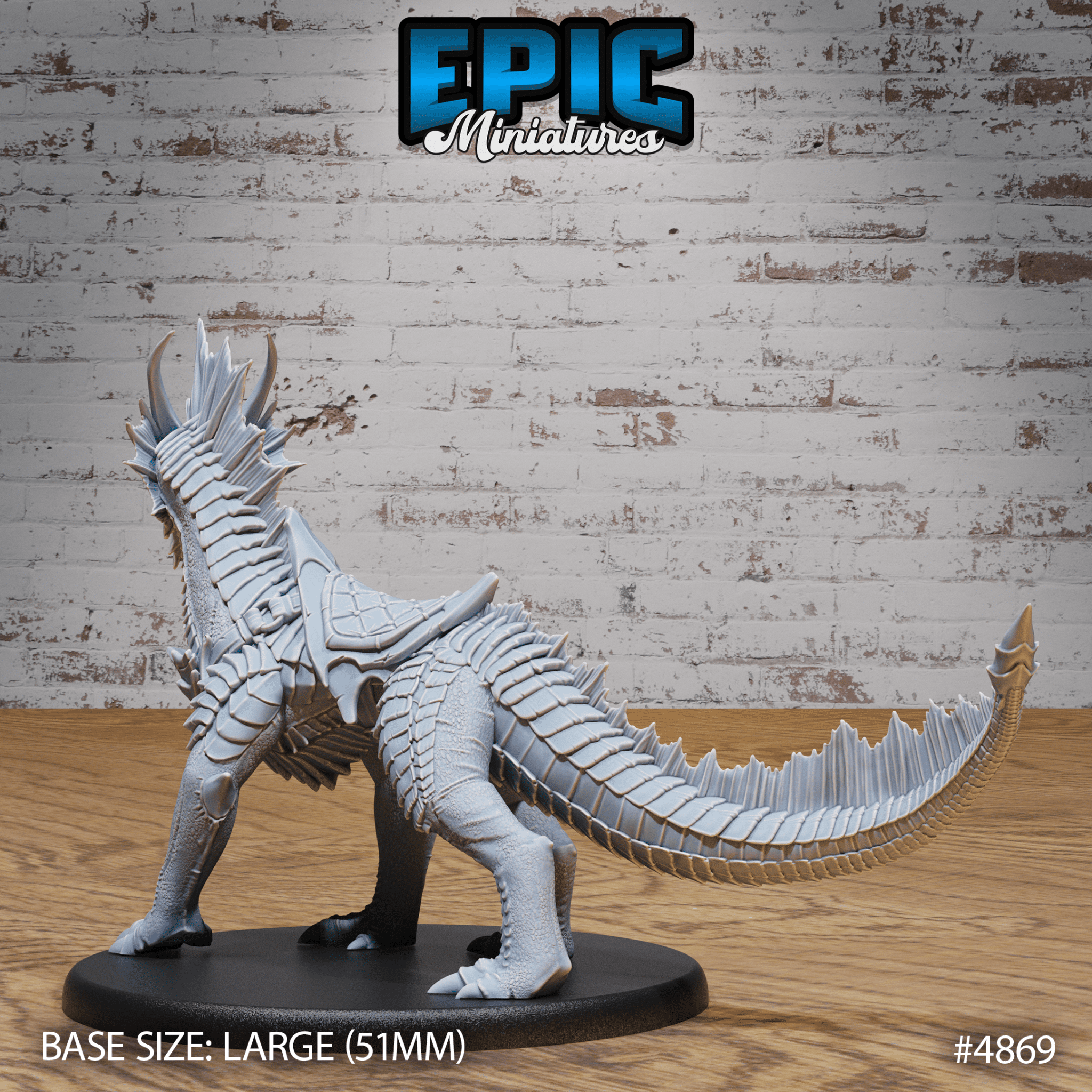 Guard Drake Silver Miniature 4869 - 4871 | Epic Miniatures | D&D Tabletop RPG | Buy Online from The Home Crafters