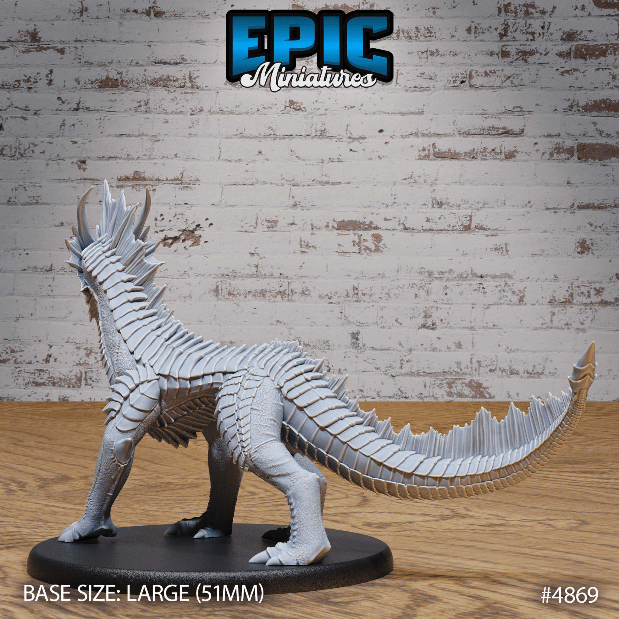 Guard Drake Silver Miniature 4869 - 4871 | Epic Miniatures | D&D Tabletop RPG | Buy Online from The Home Crafters