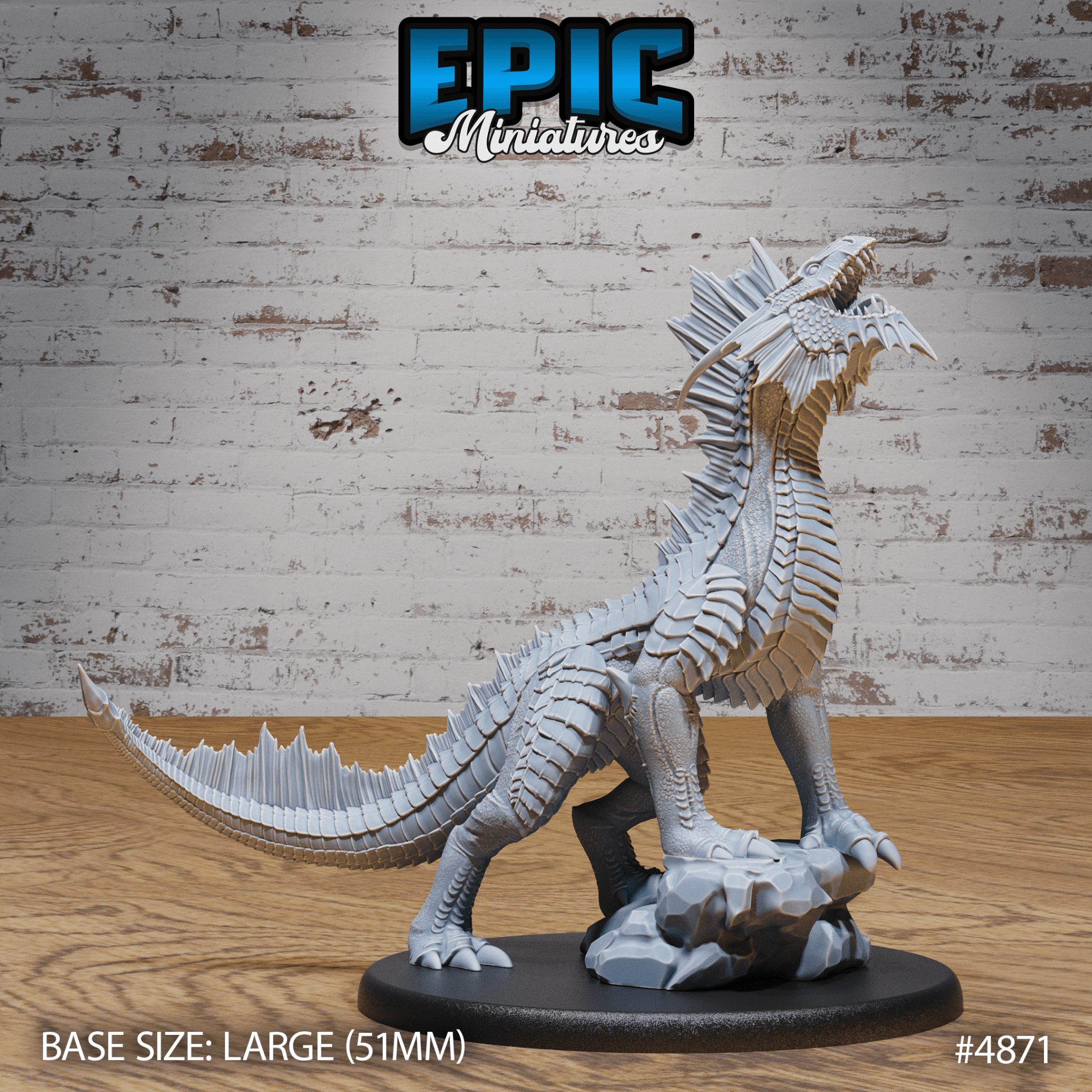 Guard Drake Silver Miniature 4869 - 4871 | Epic Miniatures | D&D Tabletop RPG | Buy Online from The Home Crafters