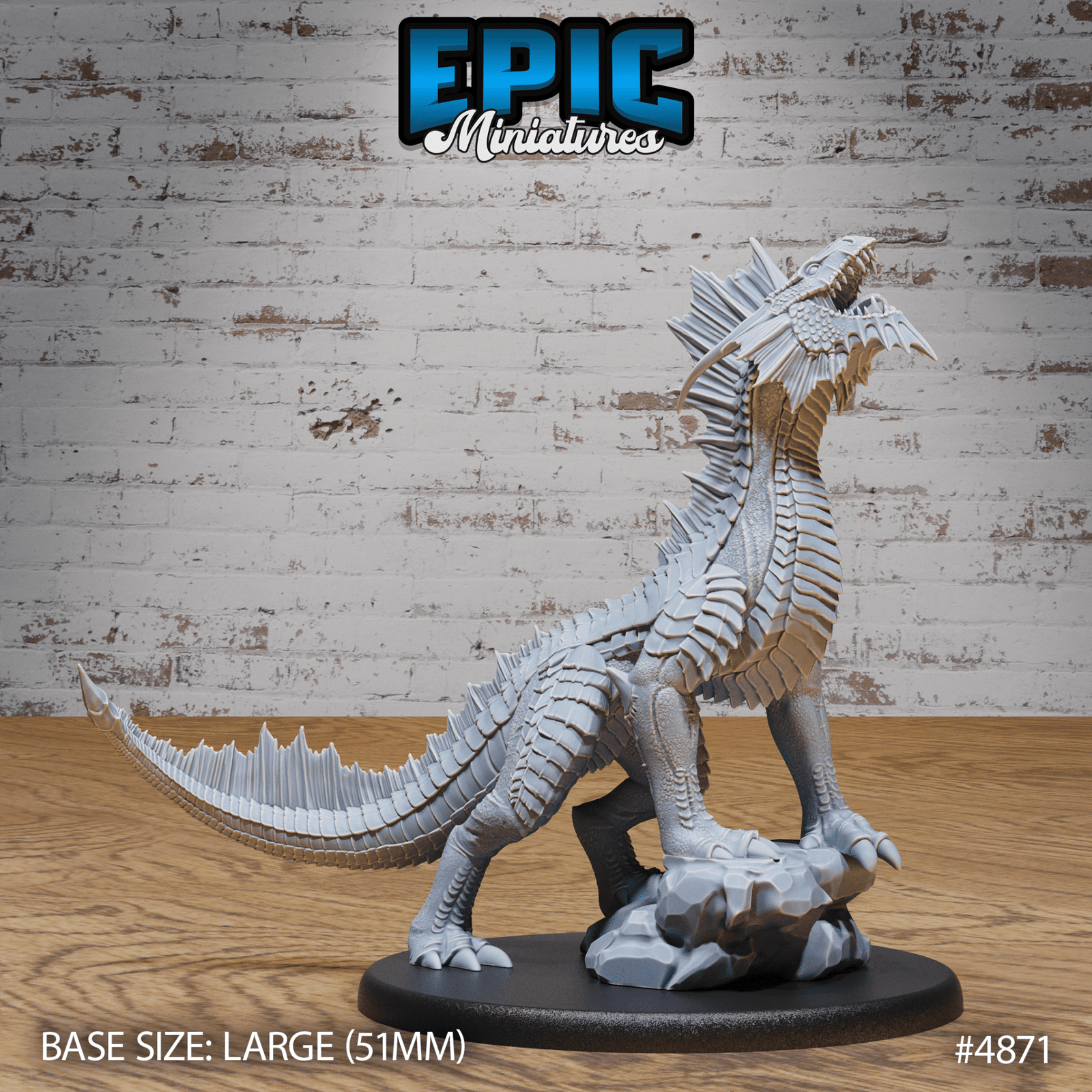 Guard Drake Silver Miniature 4869 - 4871 | Epic Miniatures | D&D Tabletop RPG | Buy Online from The Home Crafters