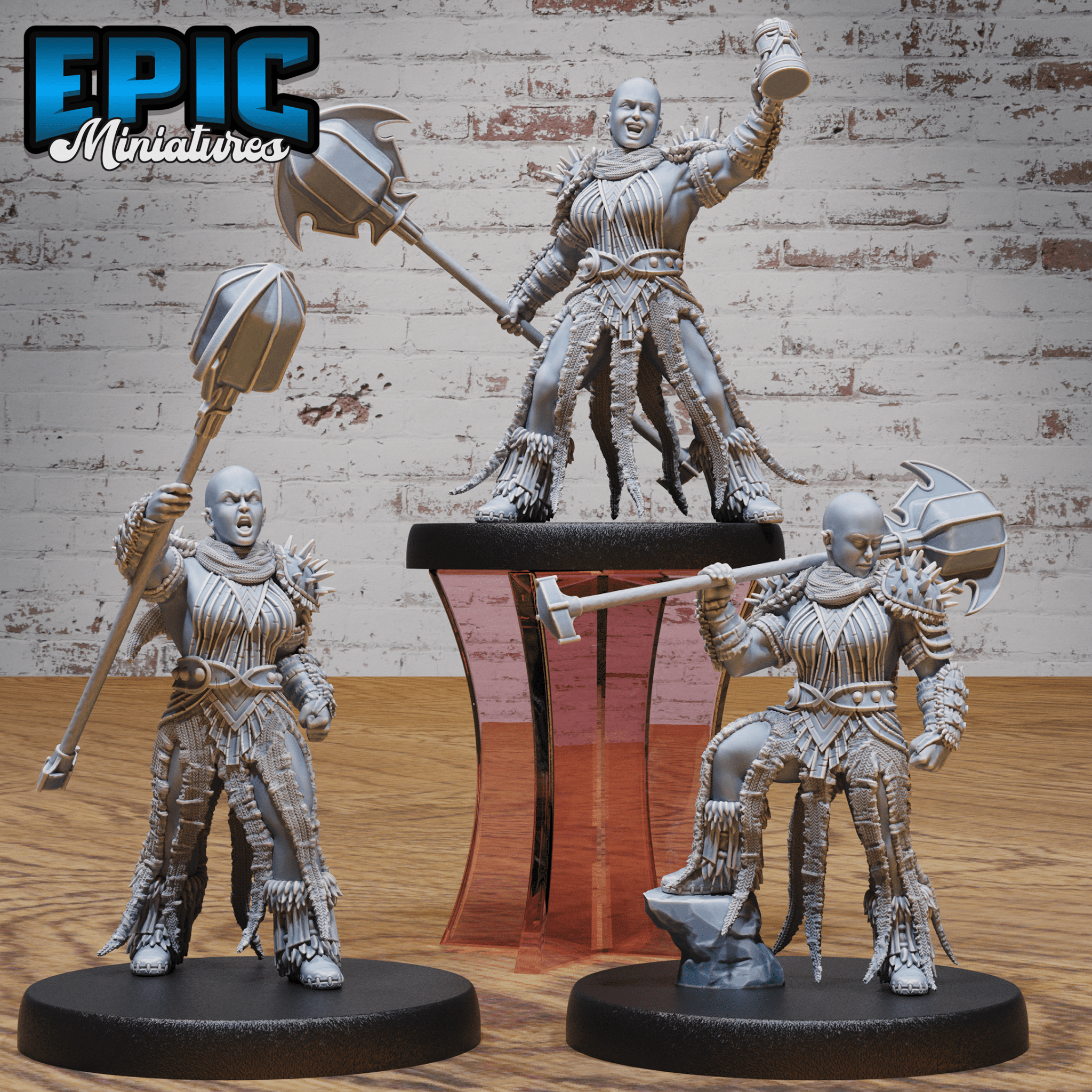Bald Dwarf 4875 - 4877 by Epic Miniatures | D&D Tabletop Miniatures | Buy Online from The Home Crafters