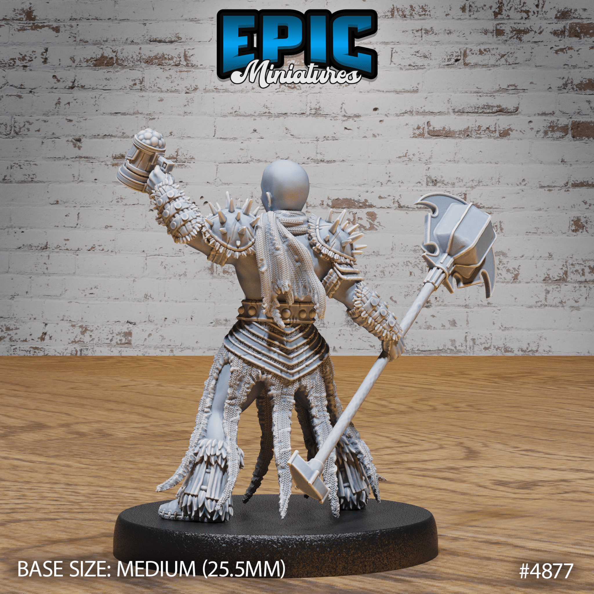 Bald Dwarf 4875 - 4877 by Epic Miniatures | D&D Tabletop Miniatures | Buy Online from The Home Crafters