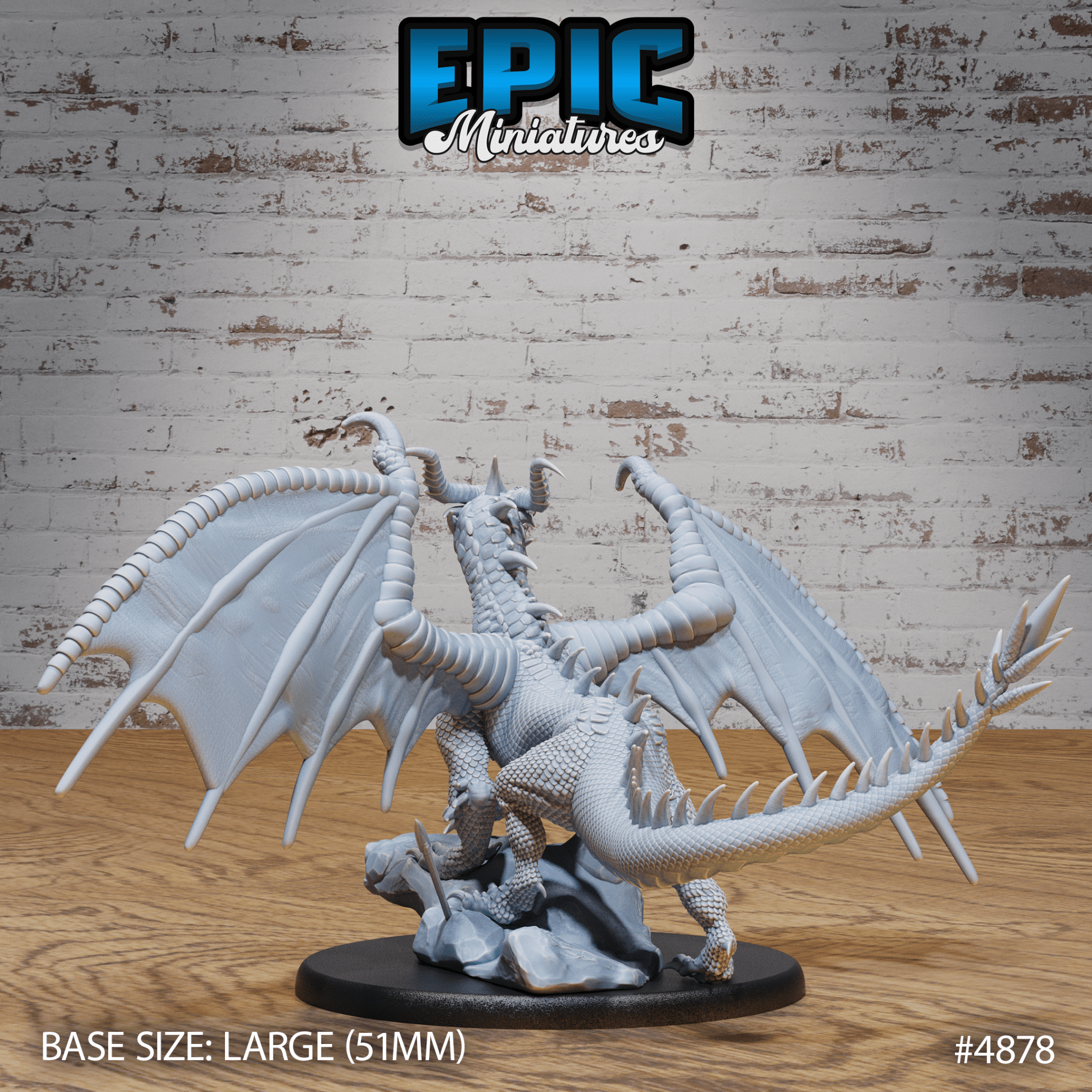 Classic Dragon 4878 - 4880 by Epic Miniatures| D&D Tabletop Miniatures | Buy Online from The Home Crafters
