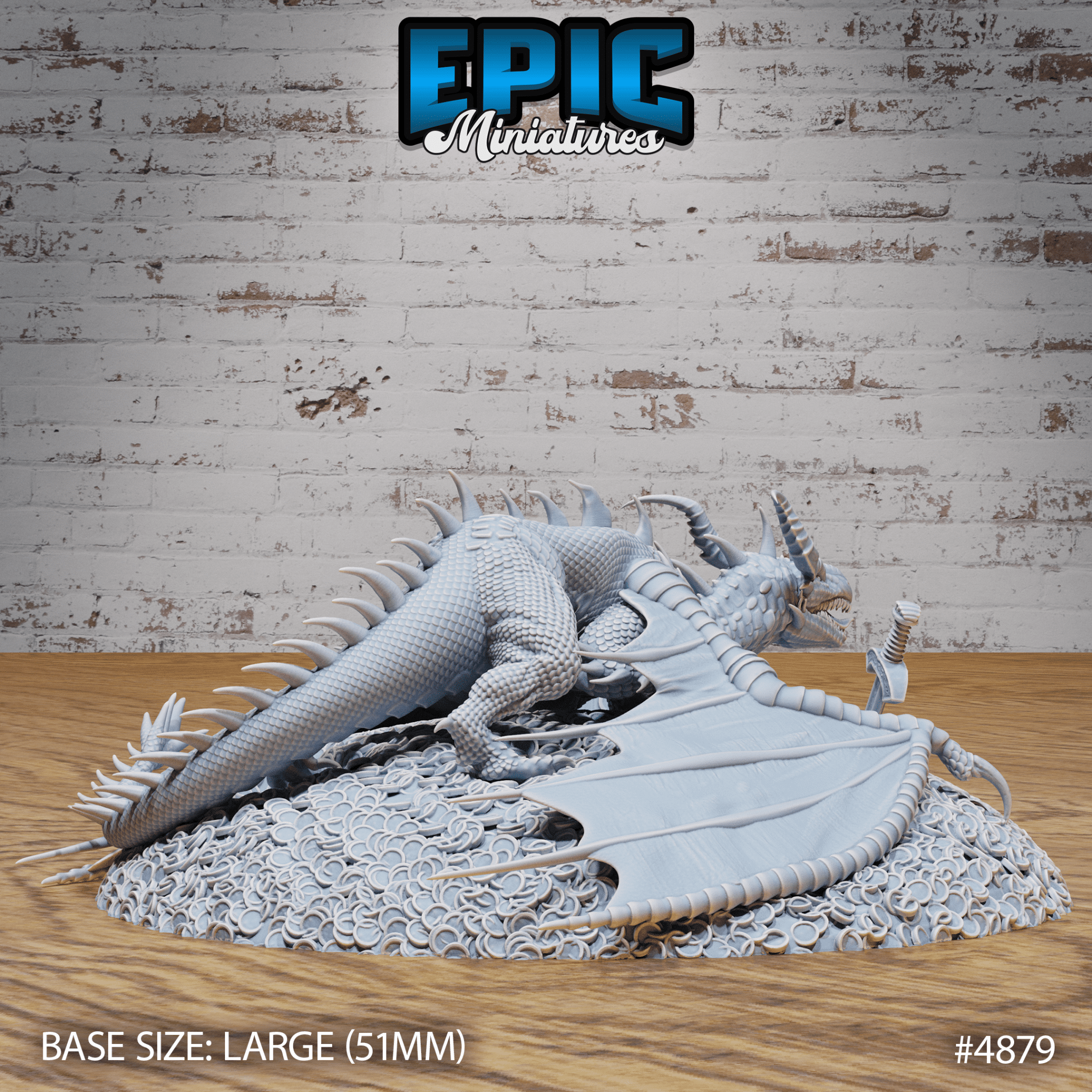 Classic Dragon 4878 - 4880 by Epic Miniatures| D&D Tabletop Miniatures | Buy Online from The Home Crafters