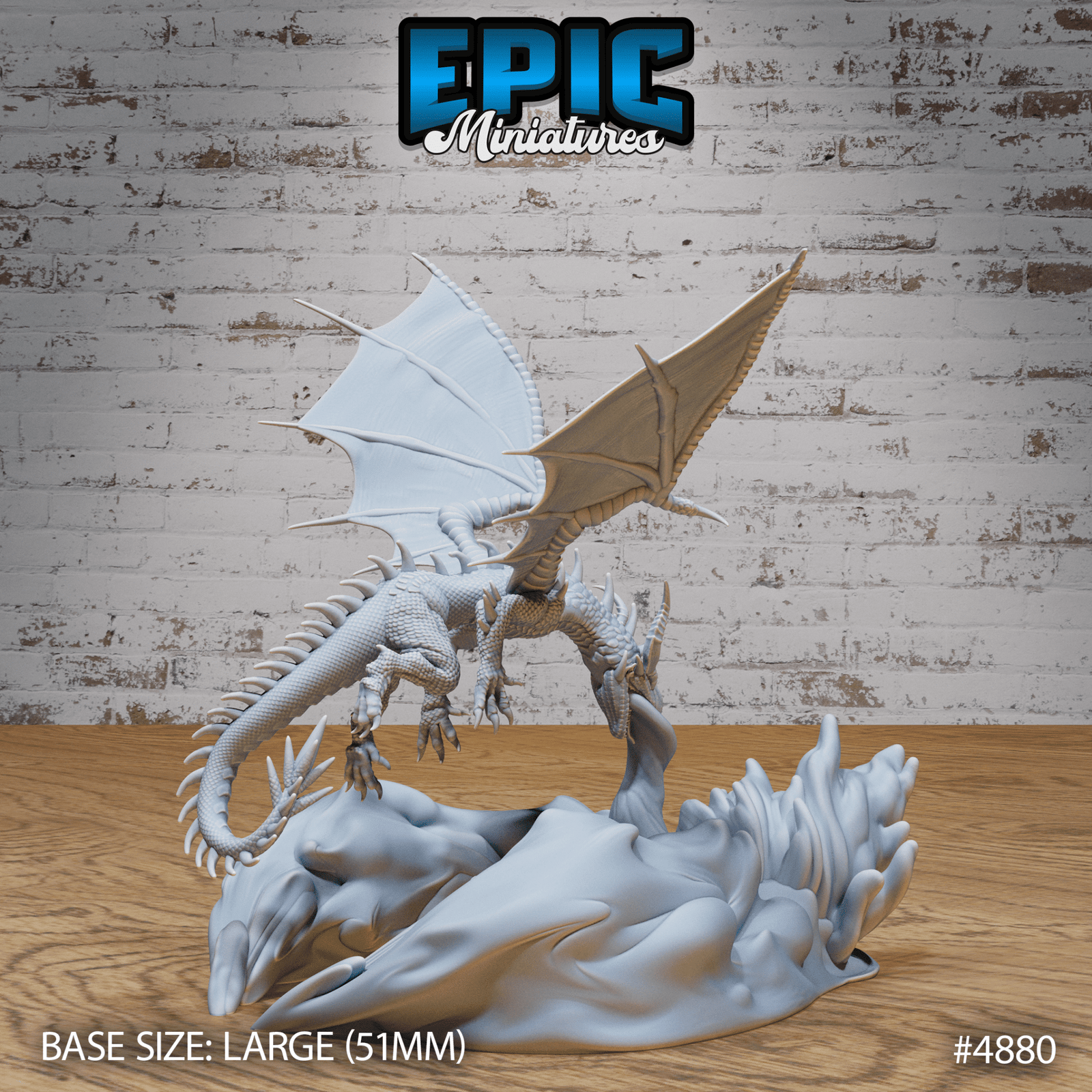 Classic Dragon 4878 - 4880 by Epic Miniatures| D&D Tabletop Miniatures | Buy Online from The Home Crafters