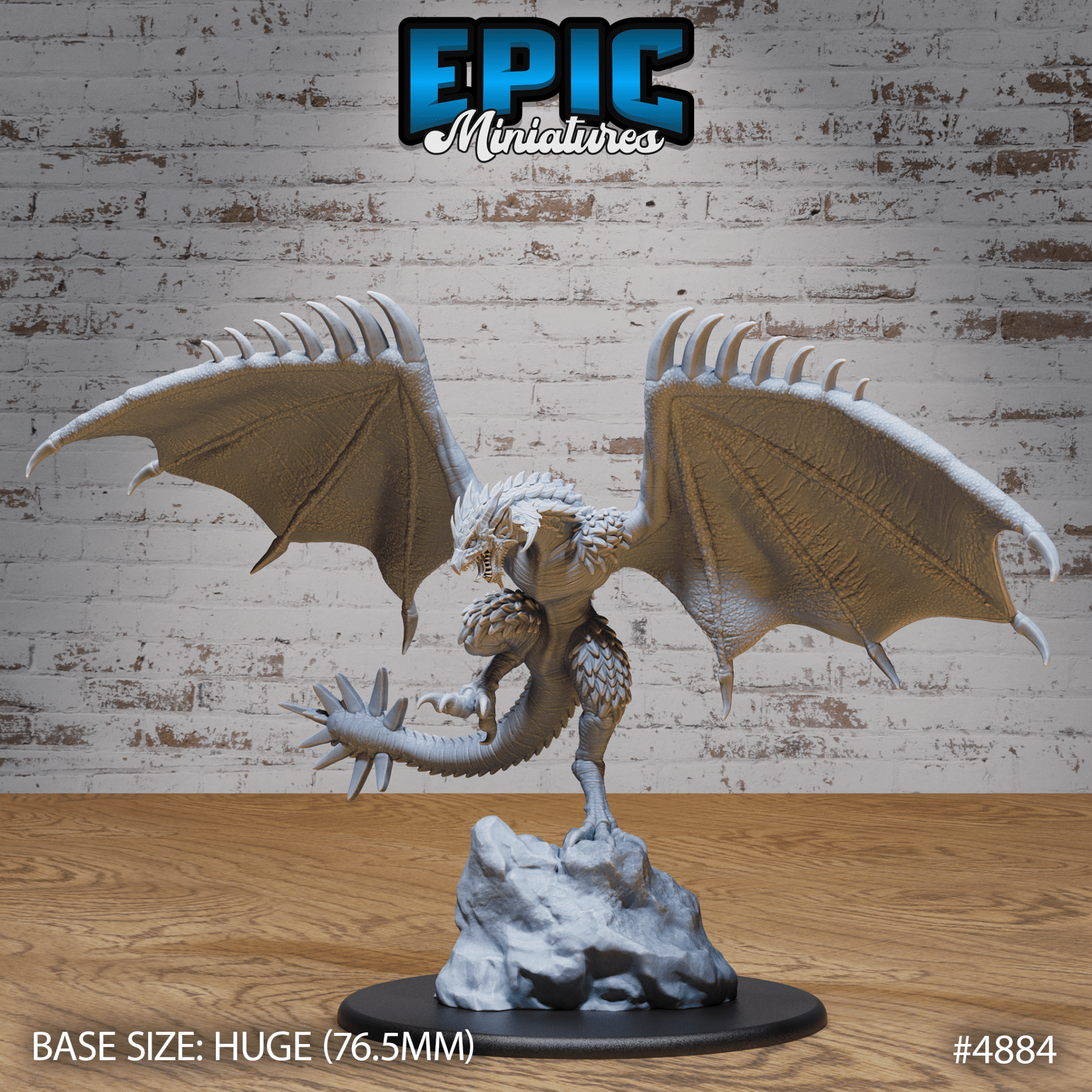 Demise Wyvern 4884 - 4886 by Epic Miniatures | D&D Tabletop Miniatures | Buy Online from The Home Crafters