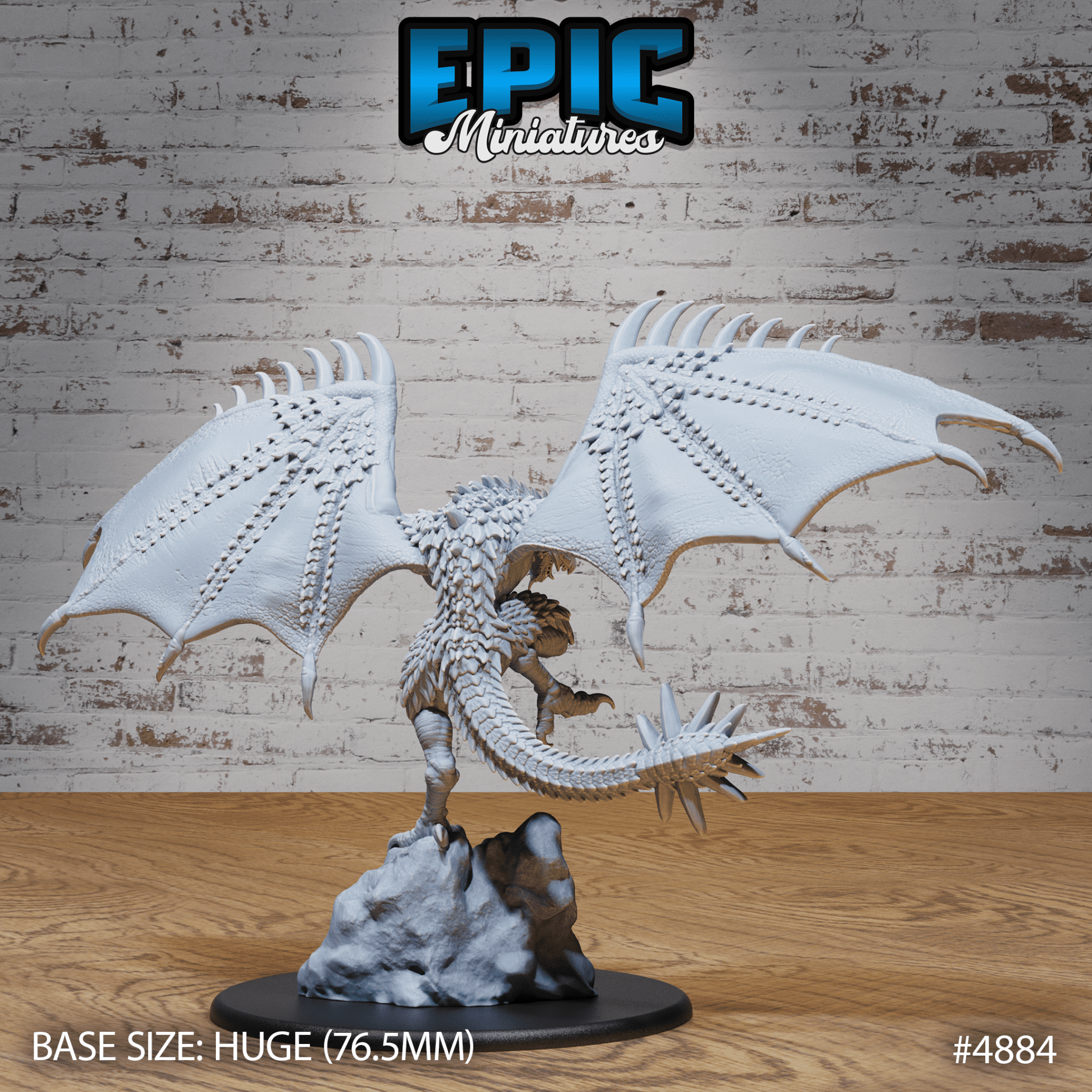 Demise Wyvern 4884 - 4886 by Epic Miniatures | D&D Tabletop Miniatures | Buy Online from The Home Crafters