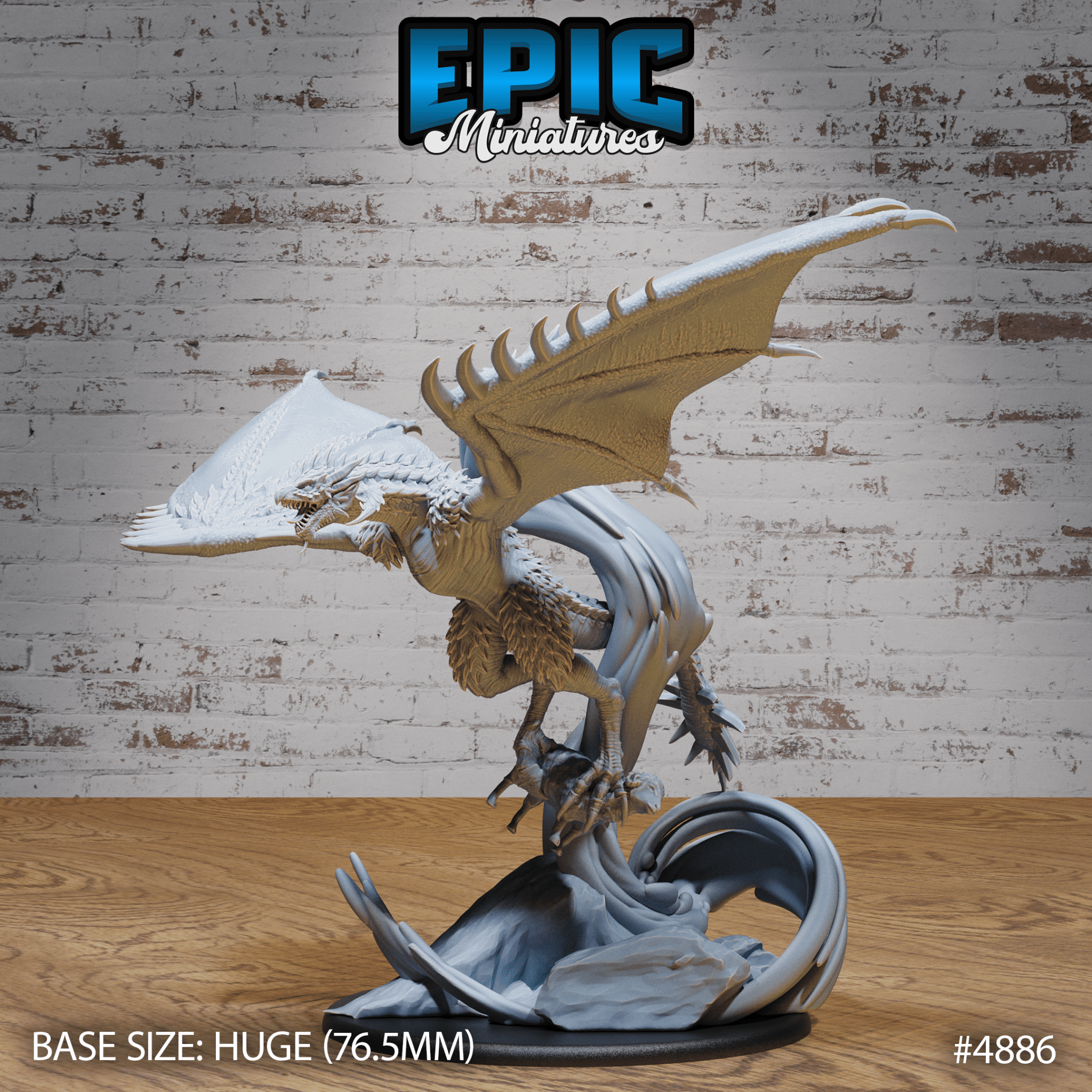 Demise Wyvern 4884 - 4886 by Epic Miniatures | D&D Tabletop Miniatures | Buy Online from The Home Crafters