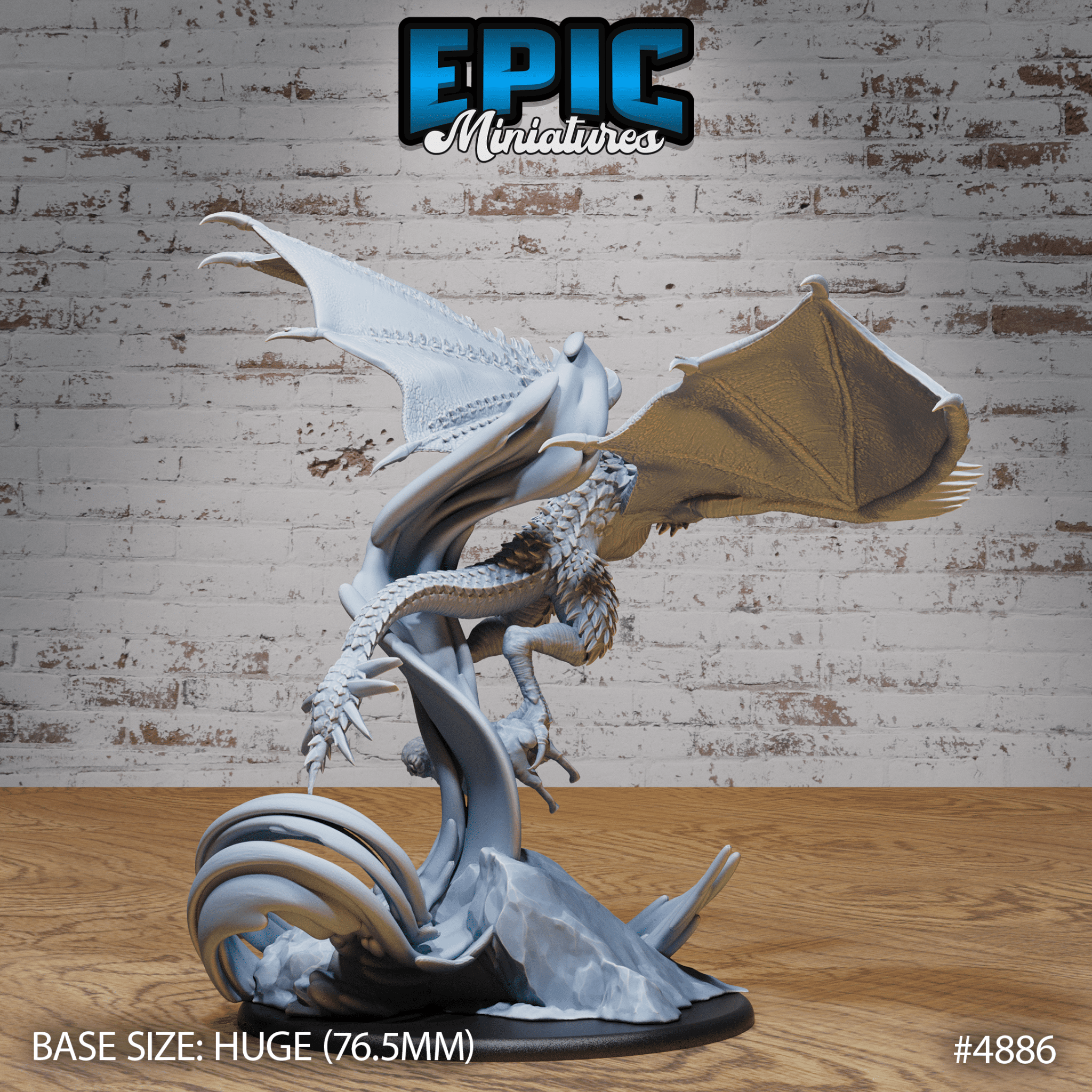Demise Wyvern 4884 - 4886 by Epic Miniatures | D&D Tabletop Miniatures | Buy Online from The Home Crafters