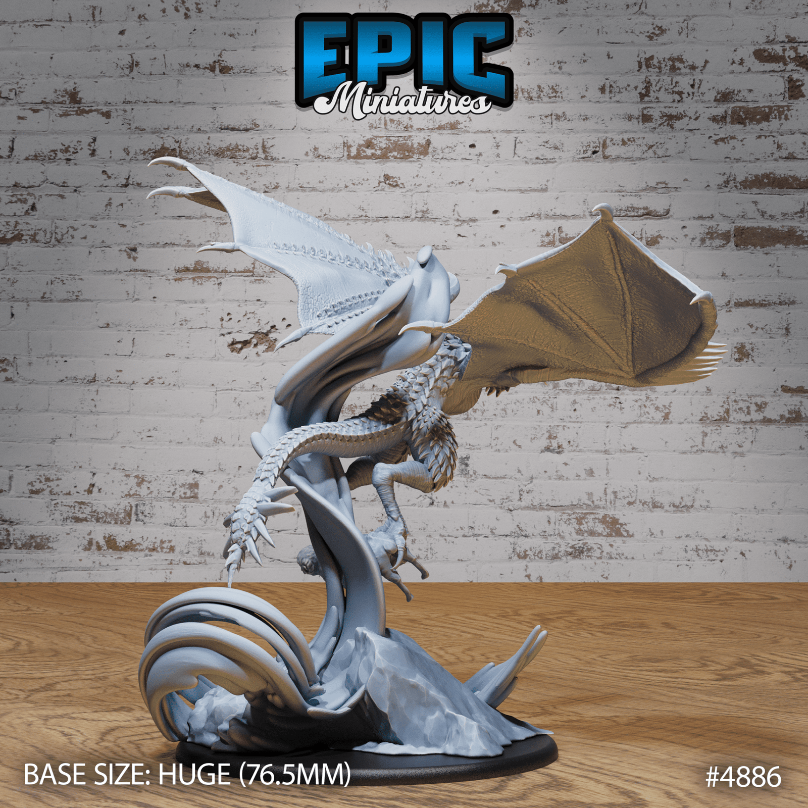 Demise Wyvern 4884 - 4886 by Epic Miniatures | D&D Tabletop Miniatures | Buy Online from The Home Crafters