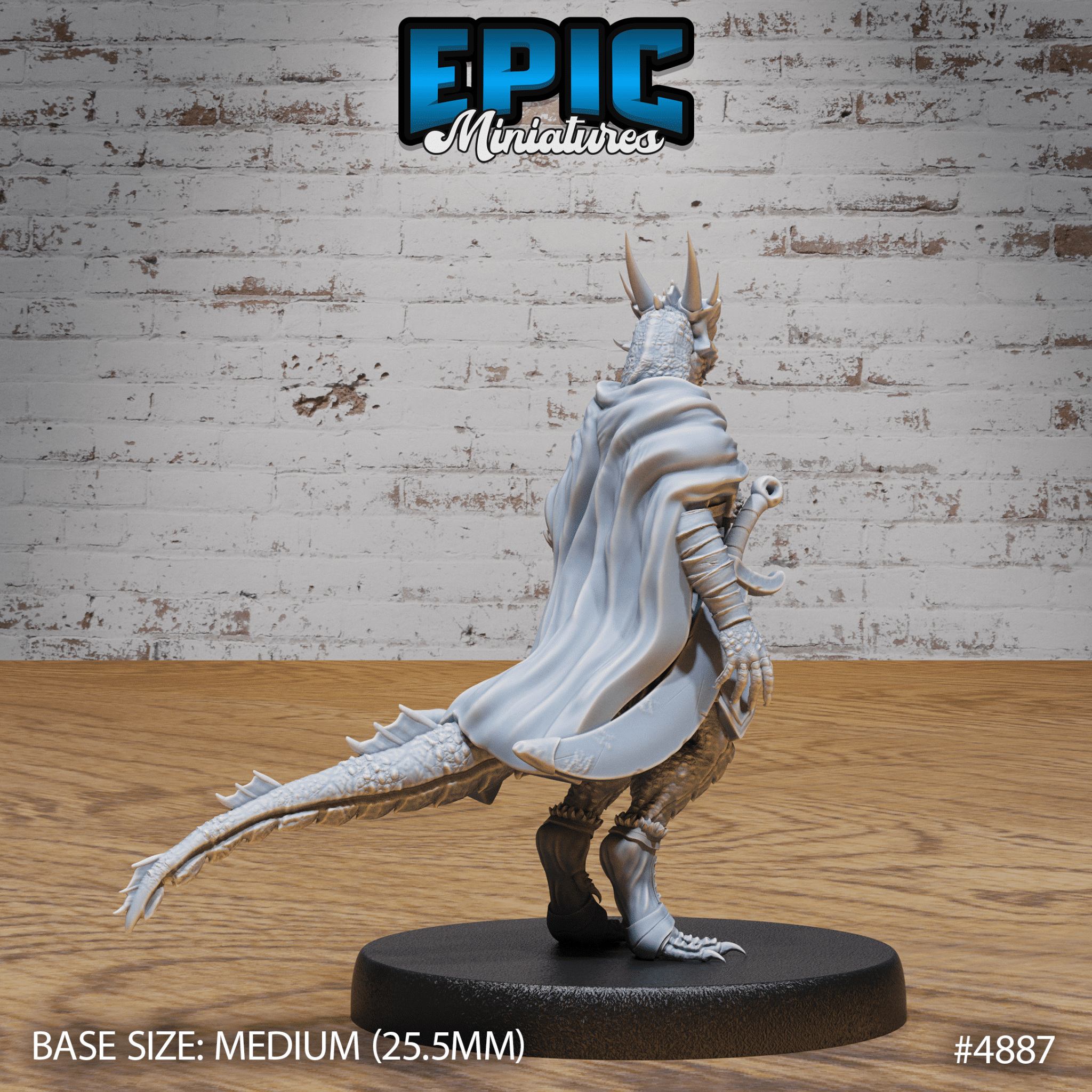 Half - Dragon Adventurer 4887 - 4889 by Epic Miniatures | D&D Tabletop Miniatures | Buy Online from The Home Crafters