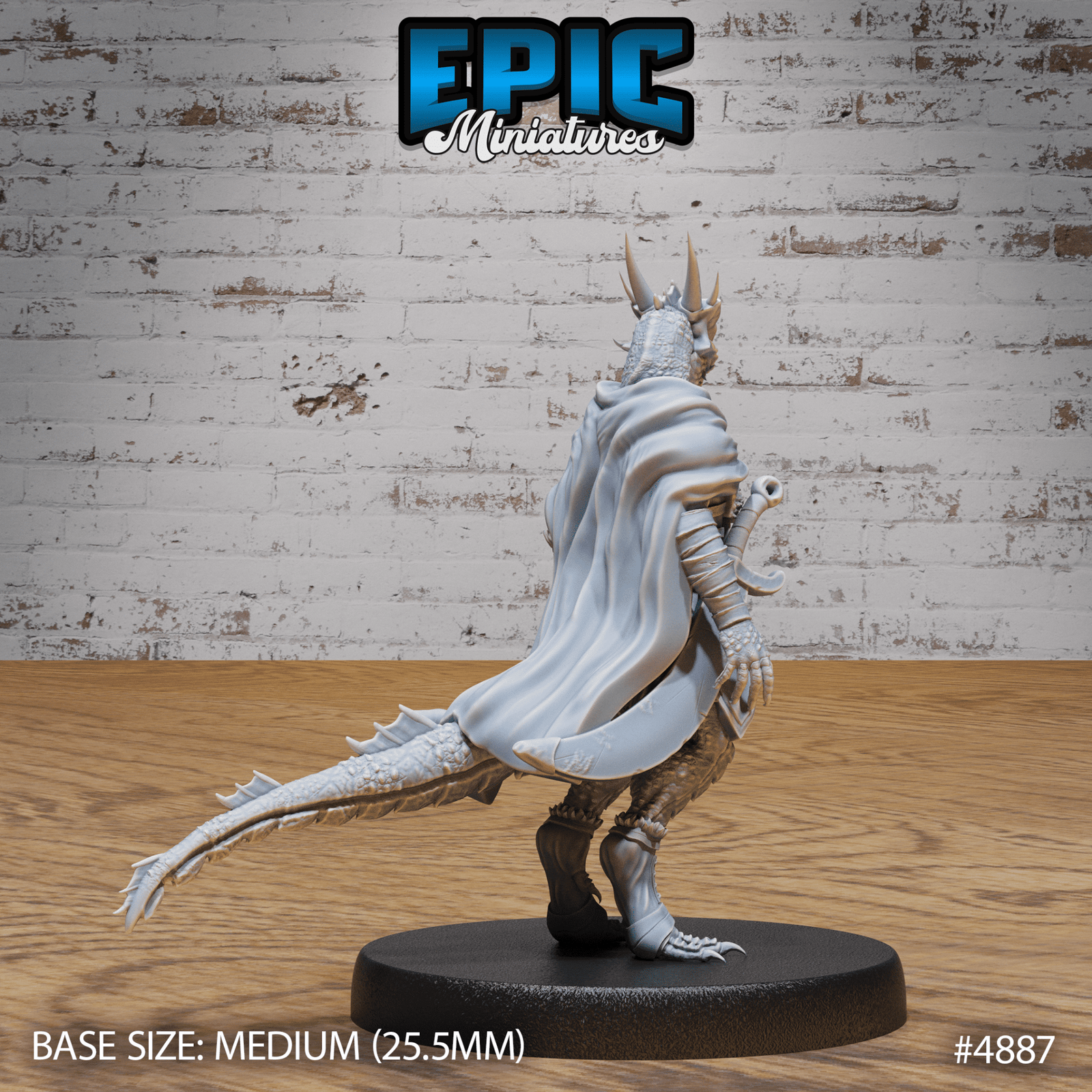 Half - Dragon Adventurer 4887 - 4889 by Epic Miniatures | D&D Tabletop Miniatures | Buy Online from The Home Crafters