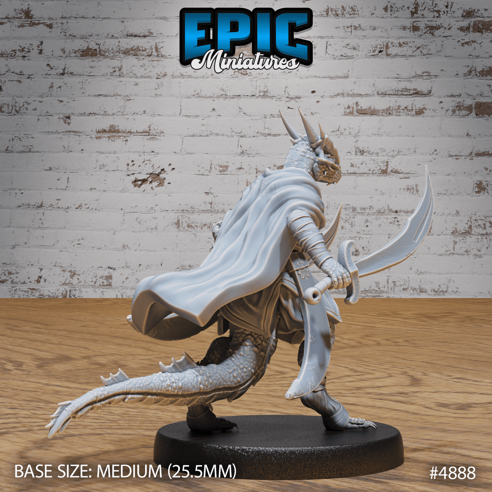 Half - Dragon Adventurer 4887 - 4889 by Epic Miniatures | D&D Tabletop Miniatures | Buy Online from The Home Crafters