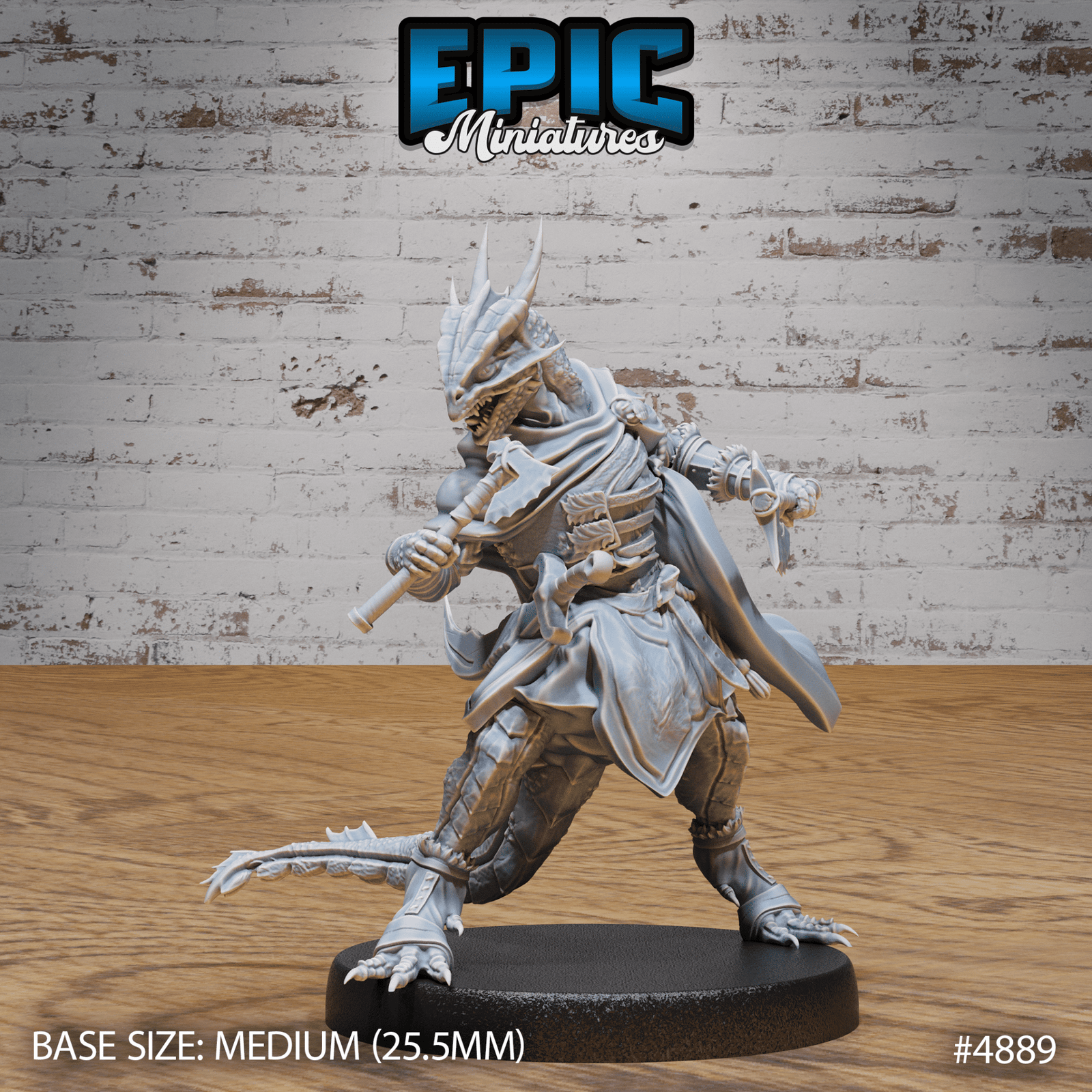 Half - Dragon Adventurer 4887 - 4889 by Epic Miniatures | D&D Tabletop Miniatures | Buy Online from The Home Crafters
