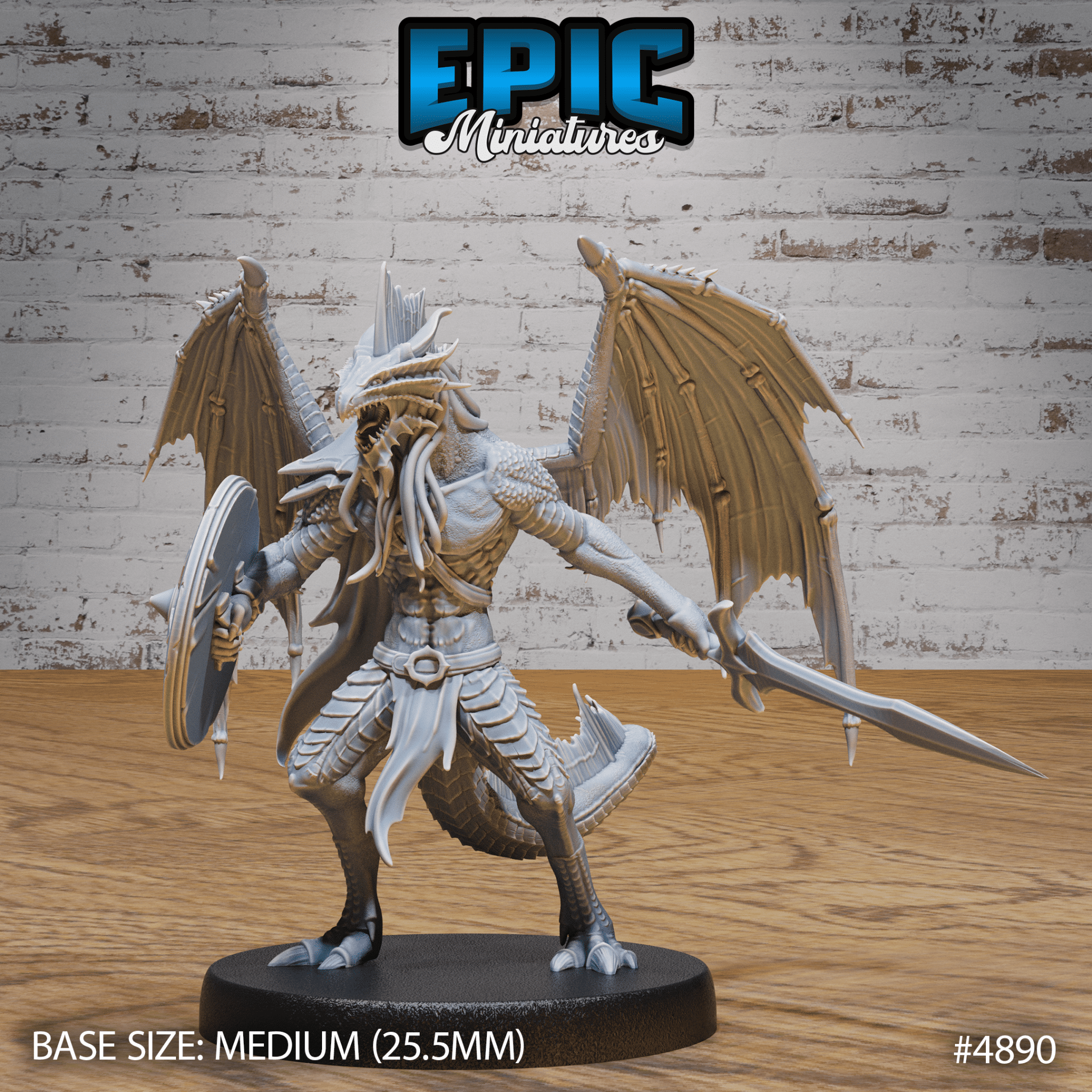 Draconic Demon Bronze 4890 - 4892 by Epic Miniatures | D&D Tabletop Miniatures | Buy Online from The Home Crafters