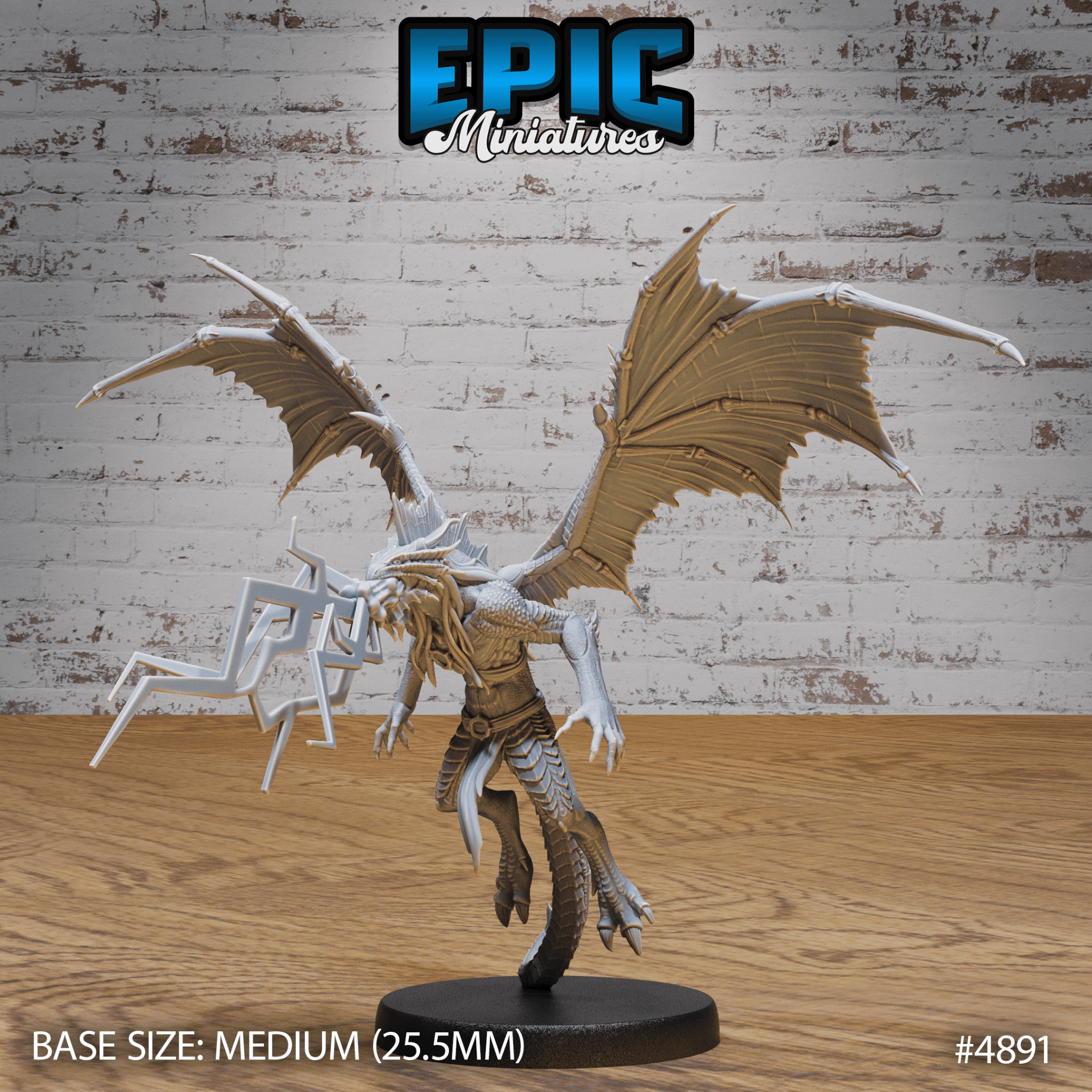 Draconic Demon Bronze 4890 - 4892 by Epic Miniatures | D&D Tabletop Miniatures | Buy Online from The Home Crafters