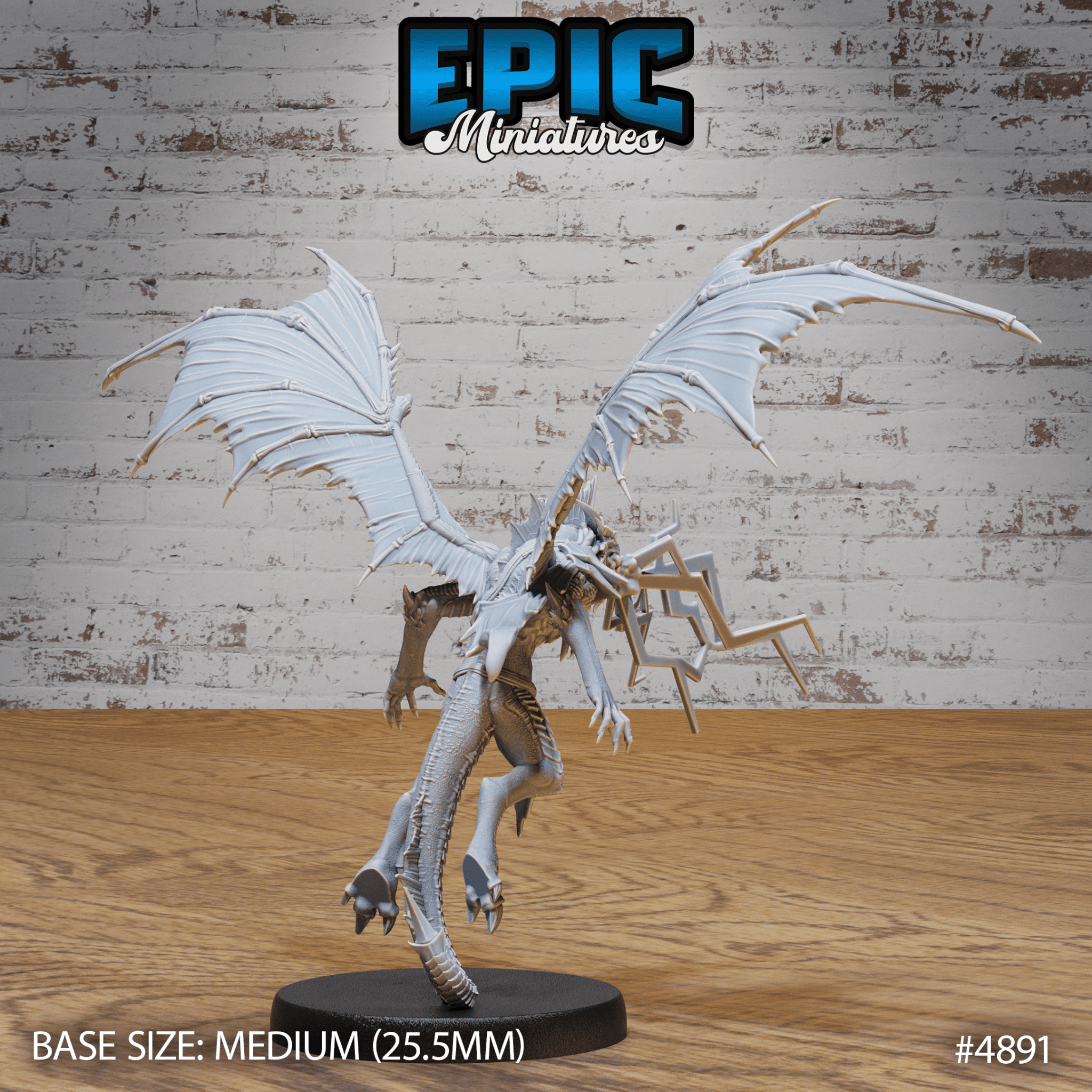Draconic Demon Bronze 4890 - 4892 by Epic Miniatures | D&D Tabletop Miniatures | Buy Online from The Home Crafters