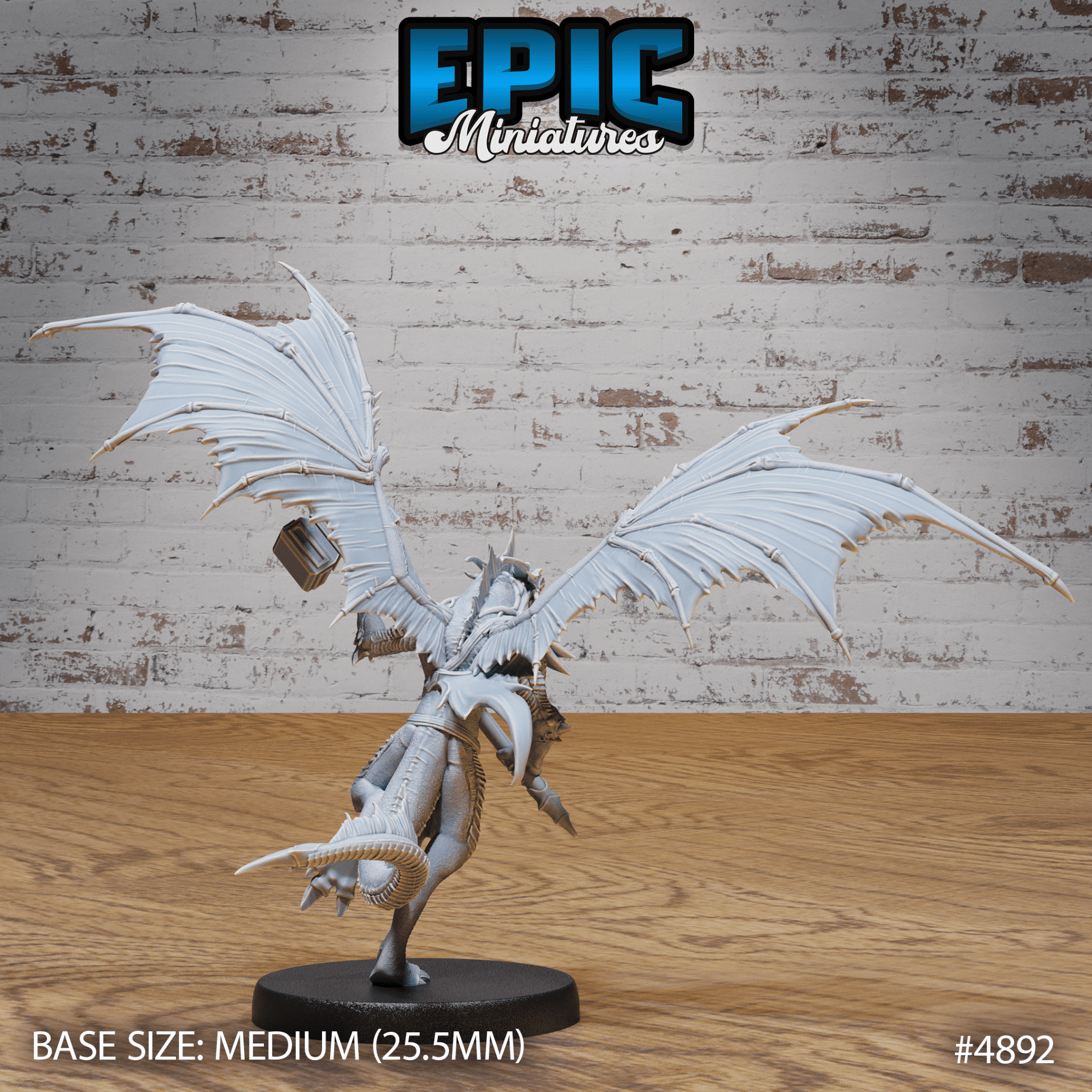 Draconic Demon Bronze 4890 - 4892 by Epic Miniatures | D&D Tabletop Miniatures | Buy Online from The Home Crafters