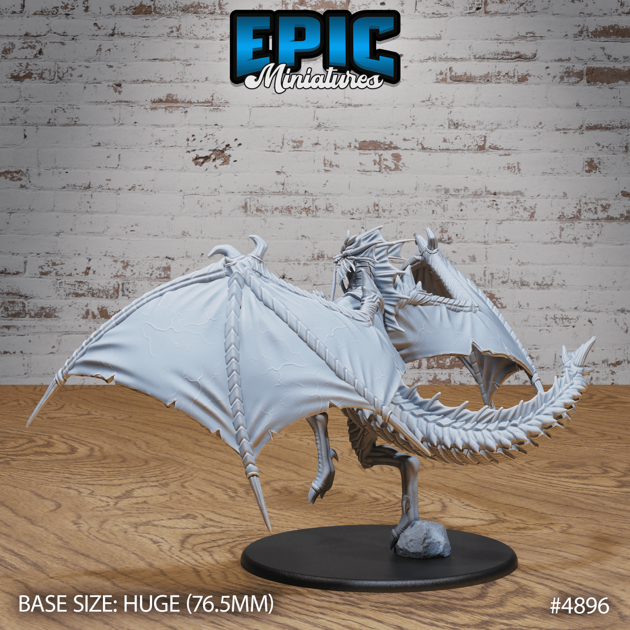 Platinum Dragon 4896 - 4898 by Epic Miniatures | D&D Tabletop Miniatures | Buy Online from The Home Crafters